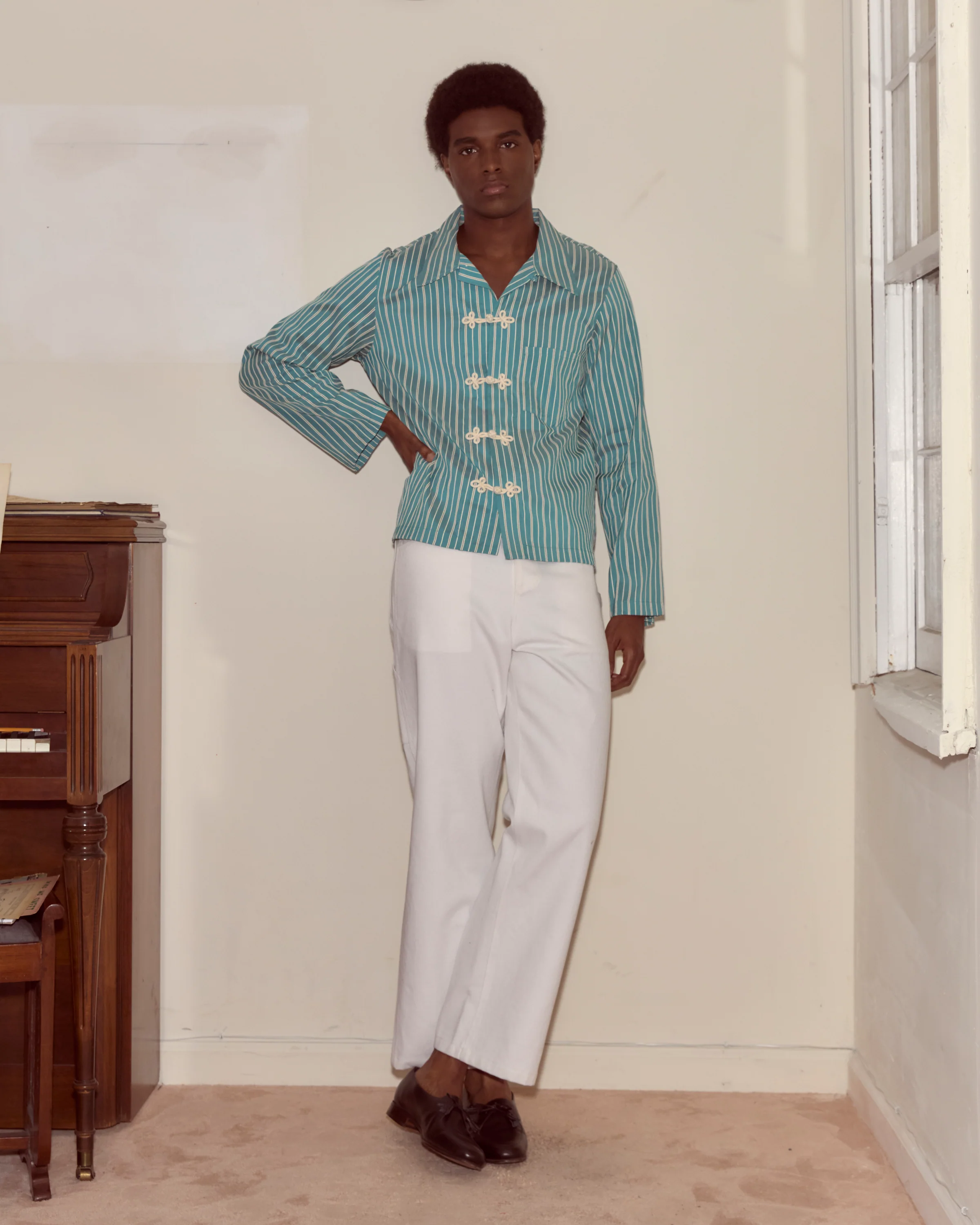 Shore Stripe Long Sleeve Shirt - Image 2