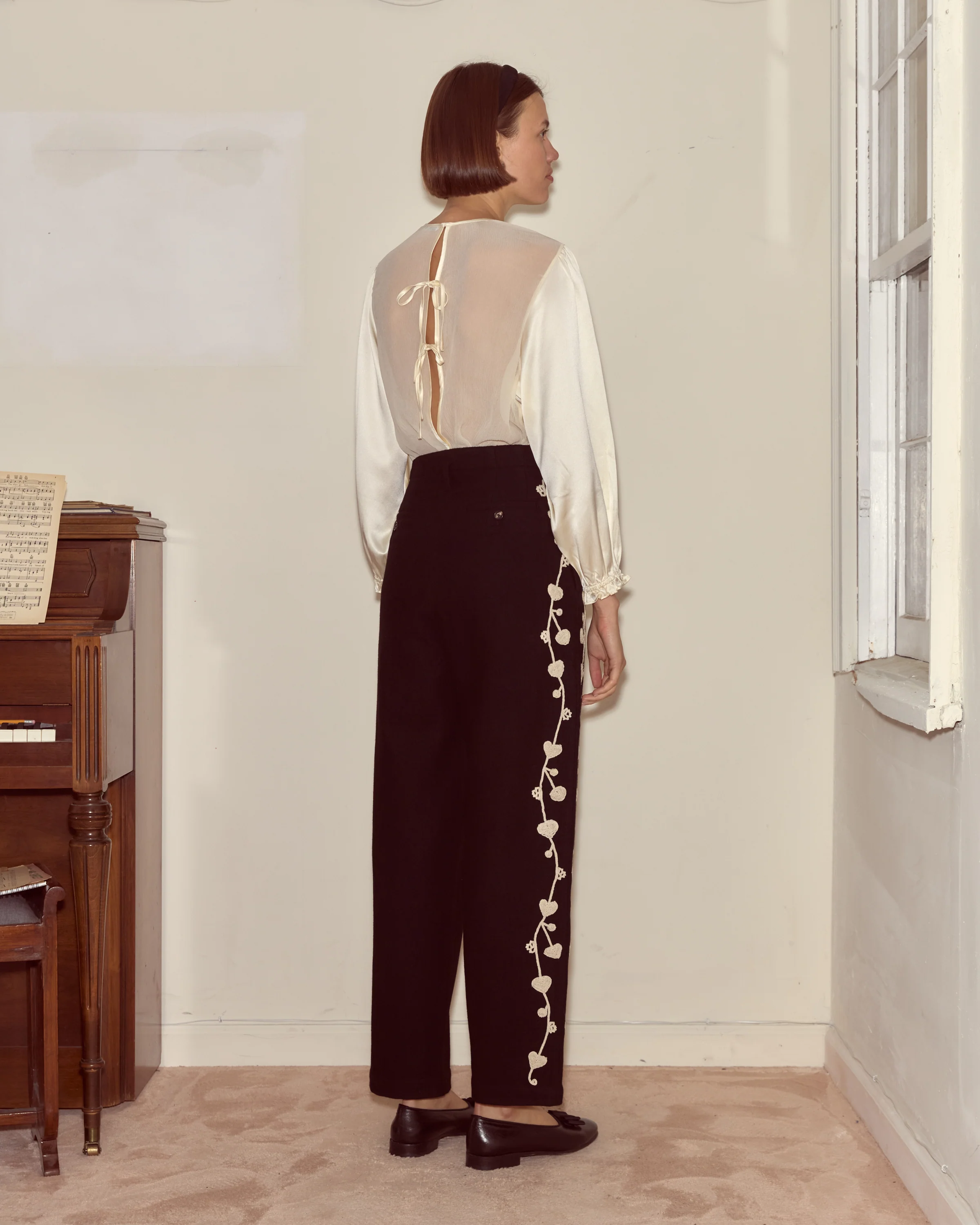 Snowdrop Appliqué Murray Trousers - Image 3