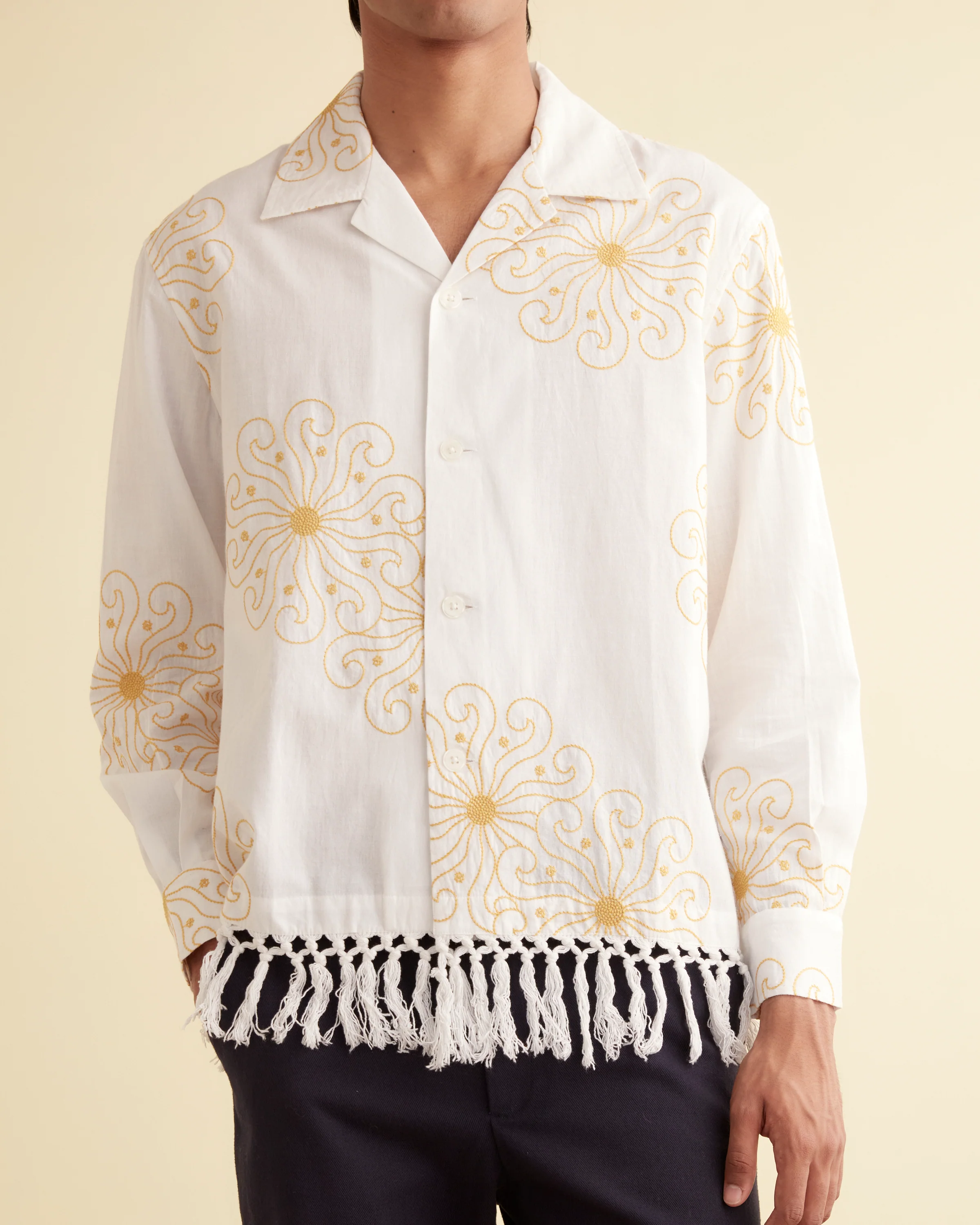 Soleil Fringe Long Sleeve Shirt
