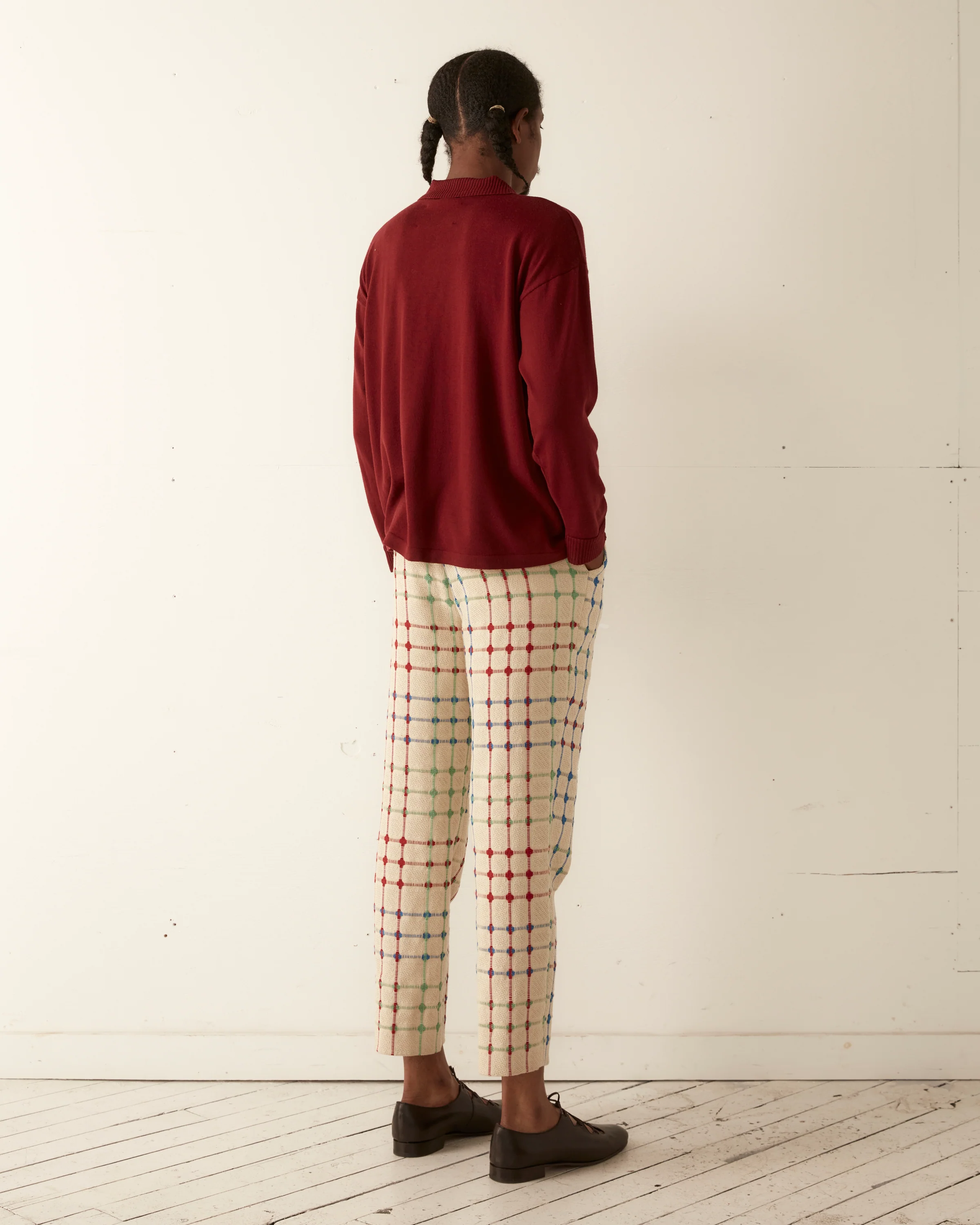 Solid Cycling Polo - Maroon - Image 4
