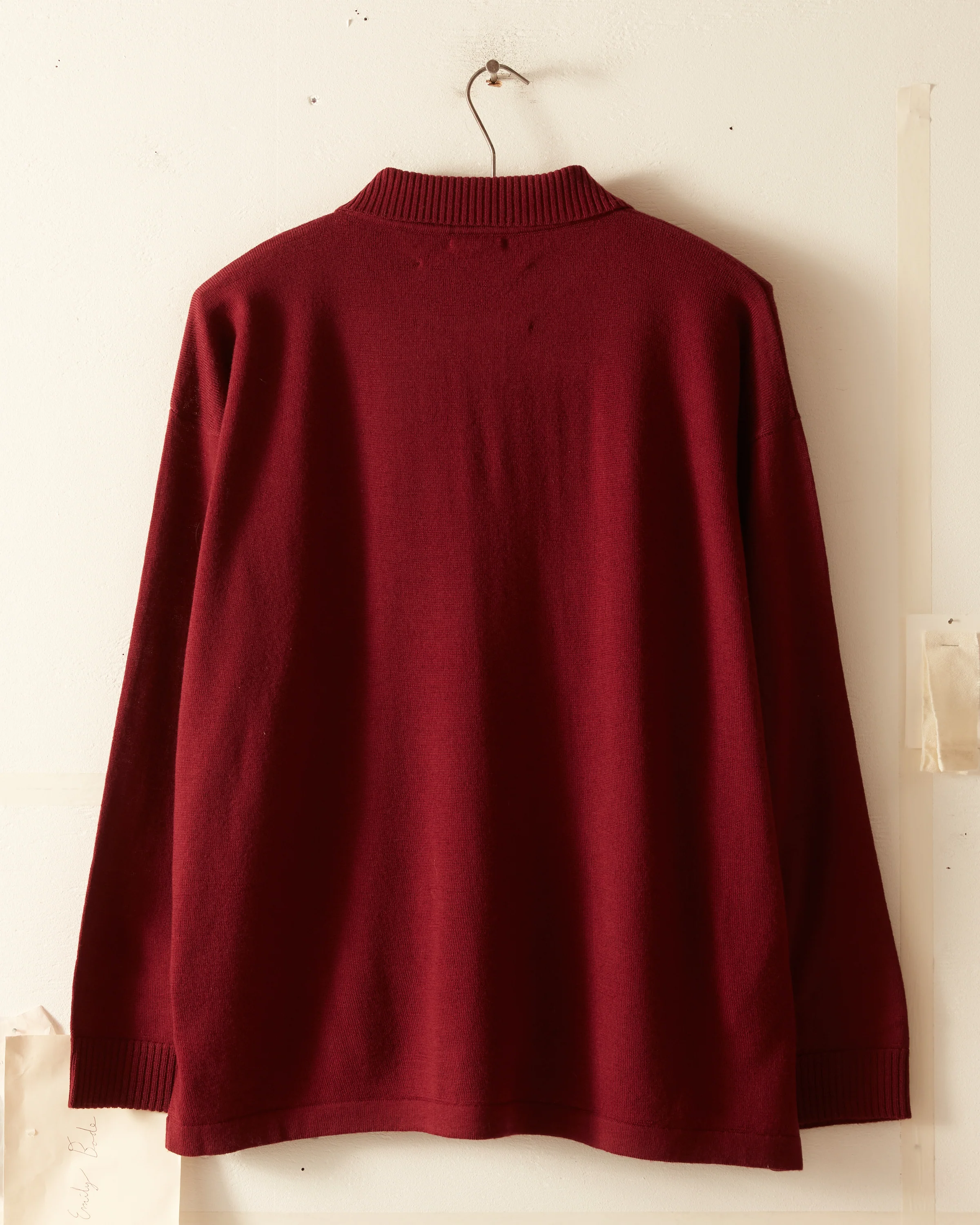 Solid Cycling Polo - Maroon - Image 5