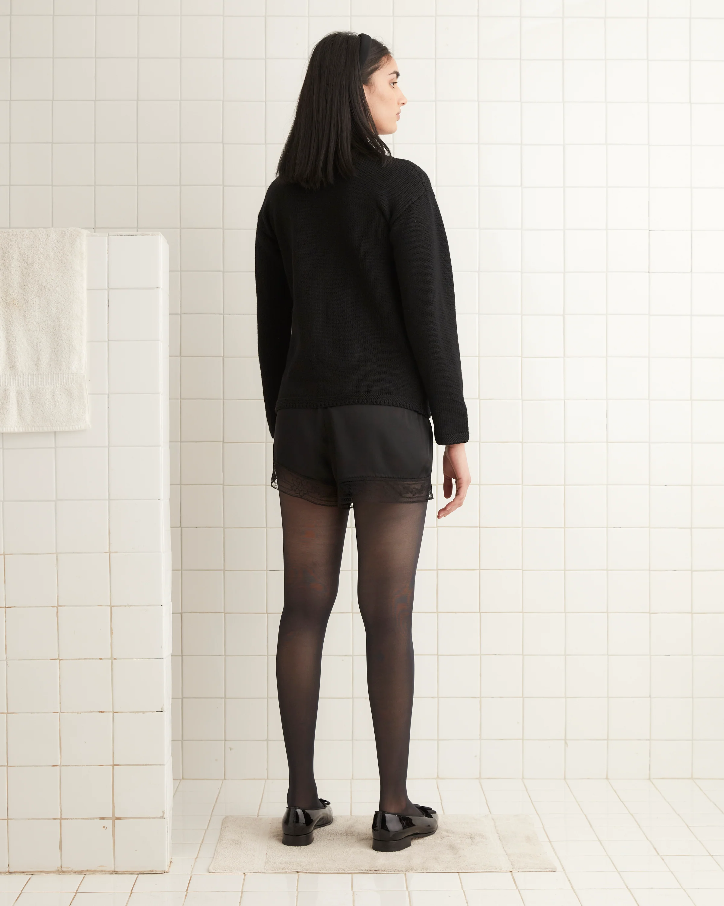 Solid Front Tie Pullover - Image 3