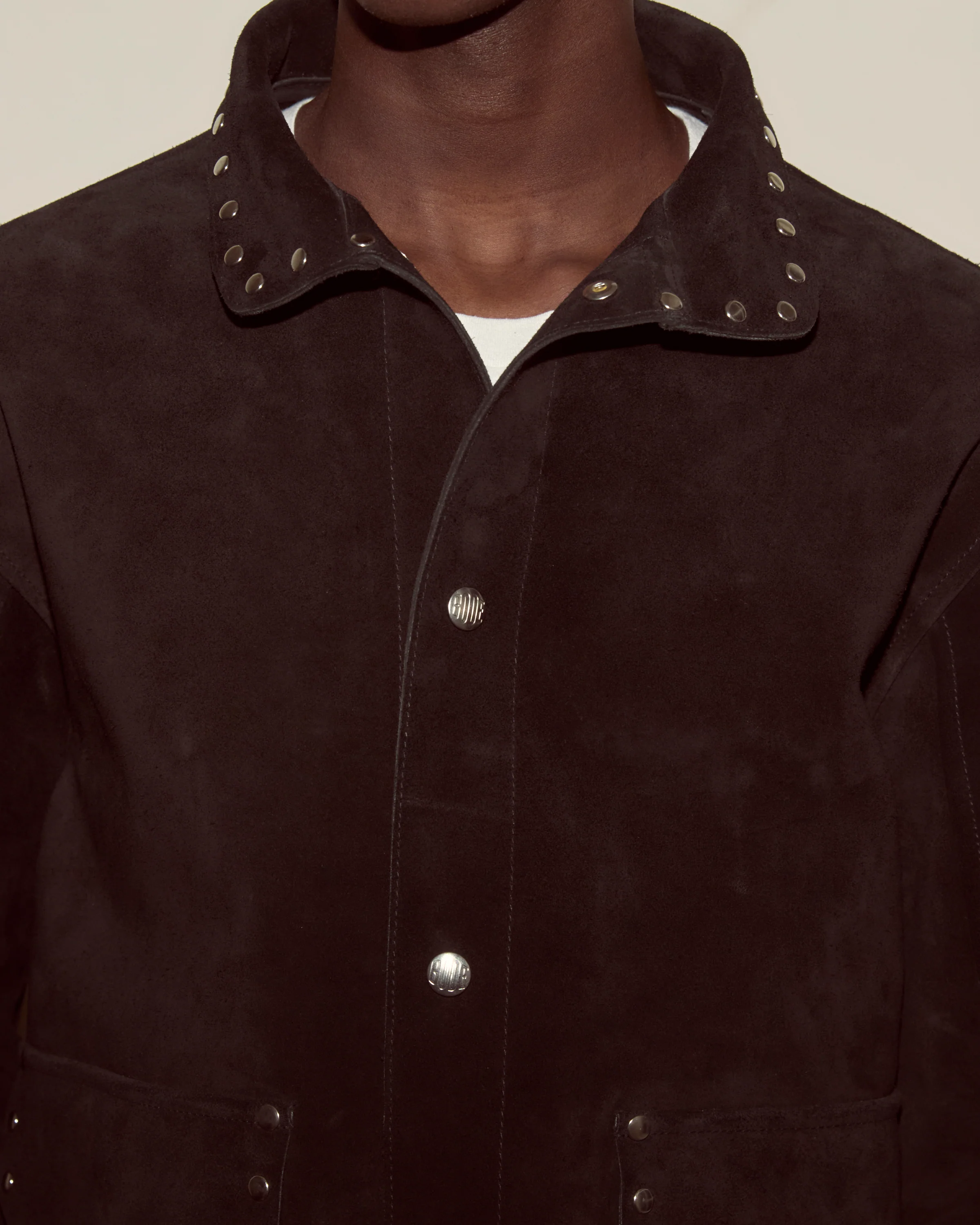 Studded Welding Jacket - Black - Image 4
