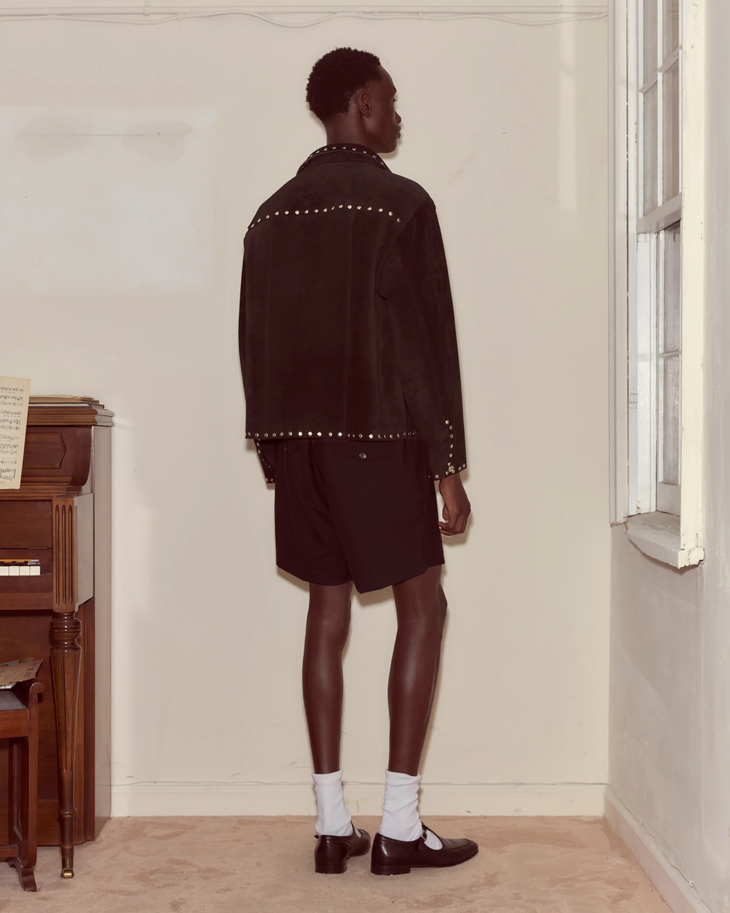 Studded Welding Jacket - Black - Image 5