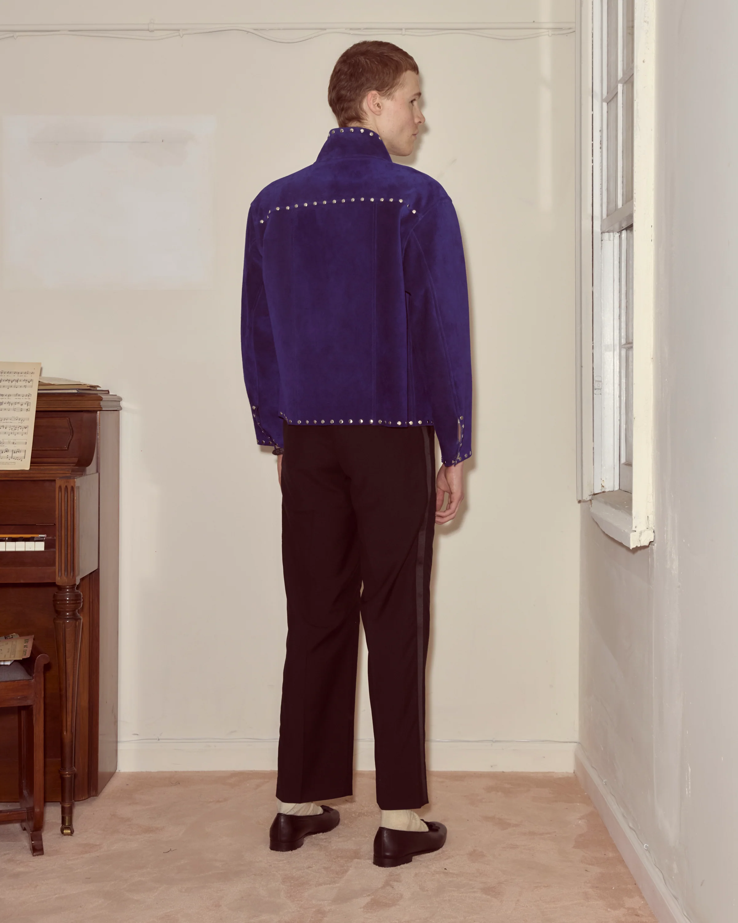 Studded Welding Jacket - Blue - Image 3