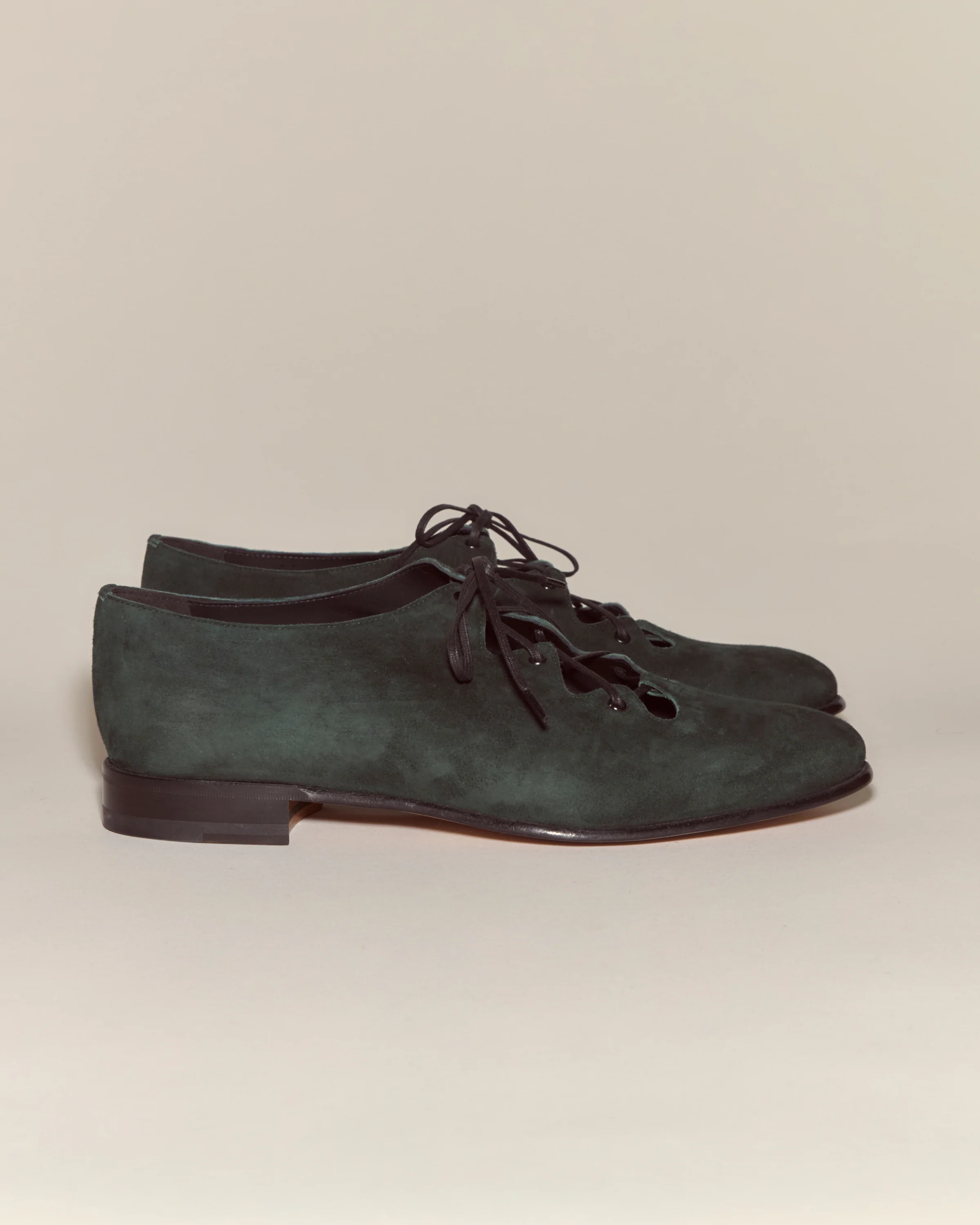 Suede County Clare Shoes - Green - Image 4