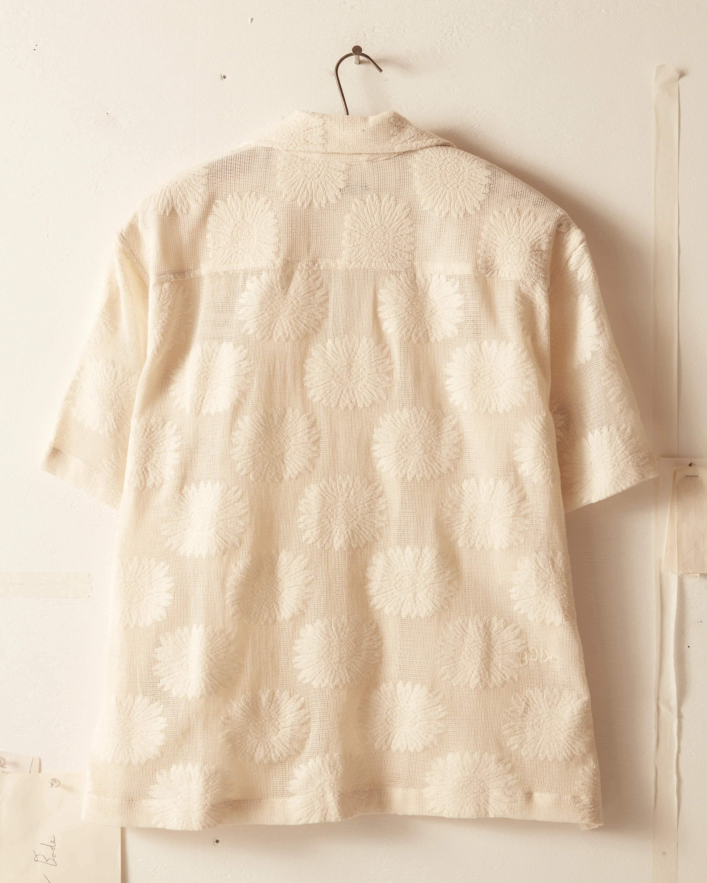 Sunflower Lace Short Sleeve Shirt - Ecru - Image 5