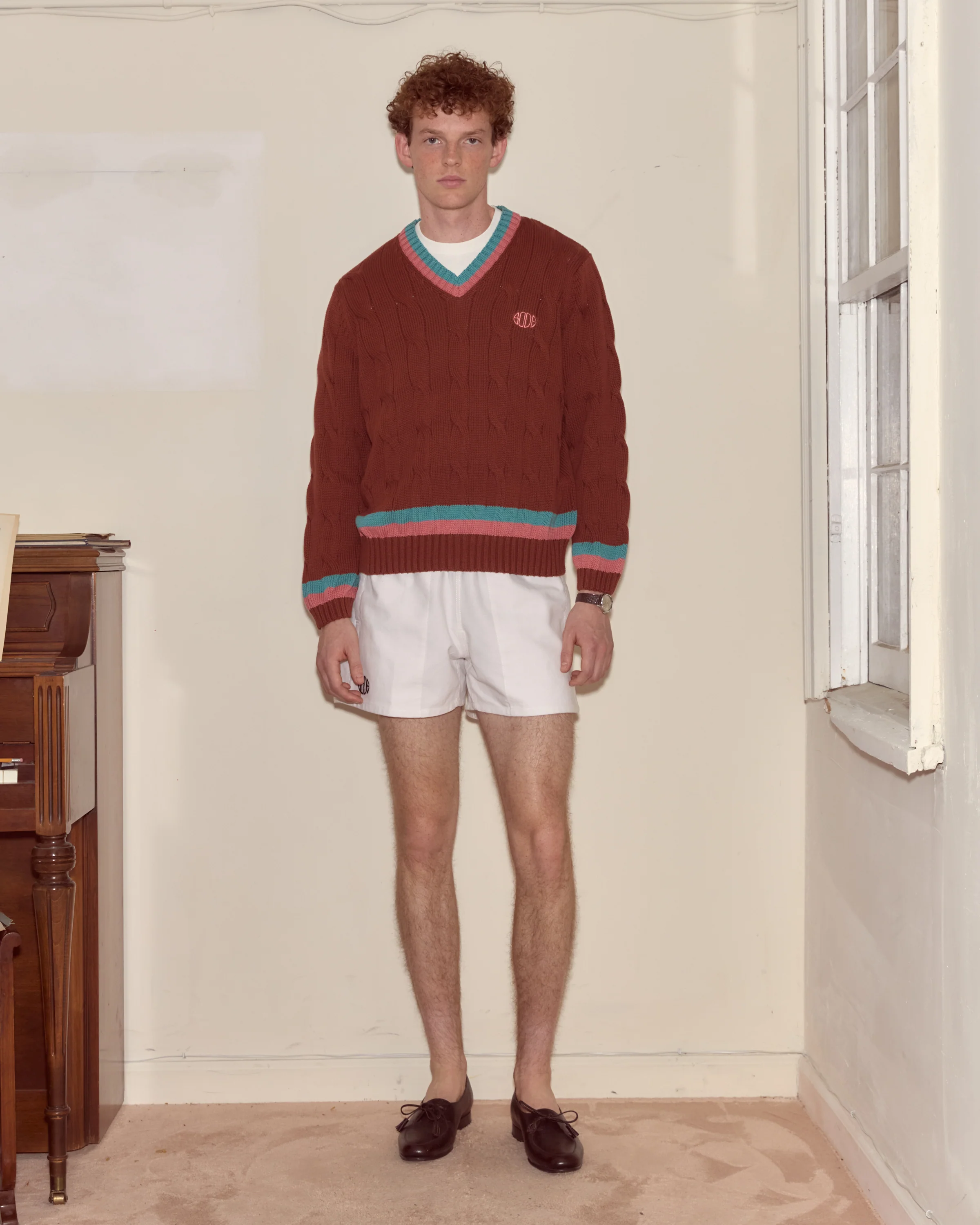 Tennis Sweater - Brown
