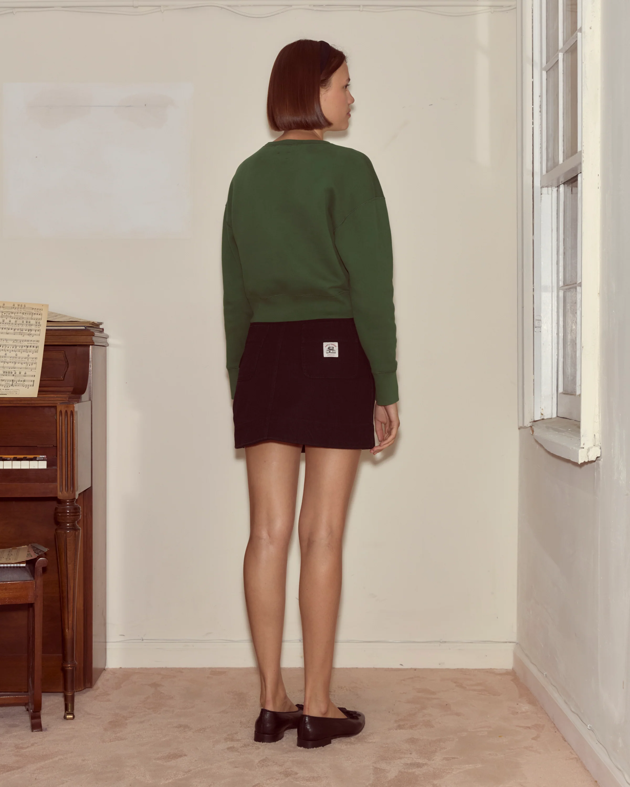 Theatre Crewneck - Dark Green - Image 3