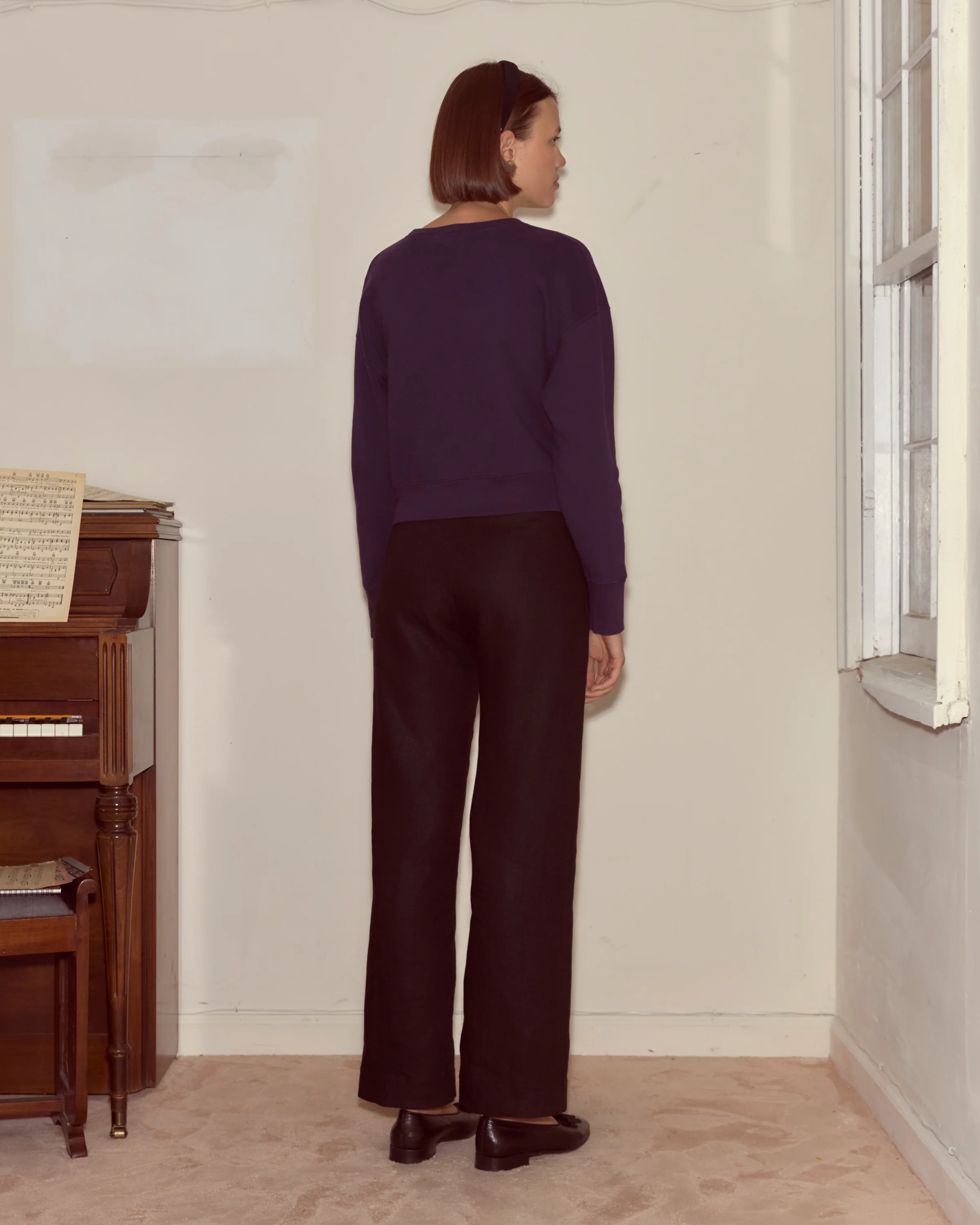 Theatre Crewneck - Dark Purple - Image 3