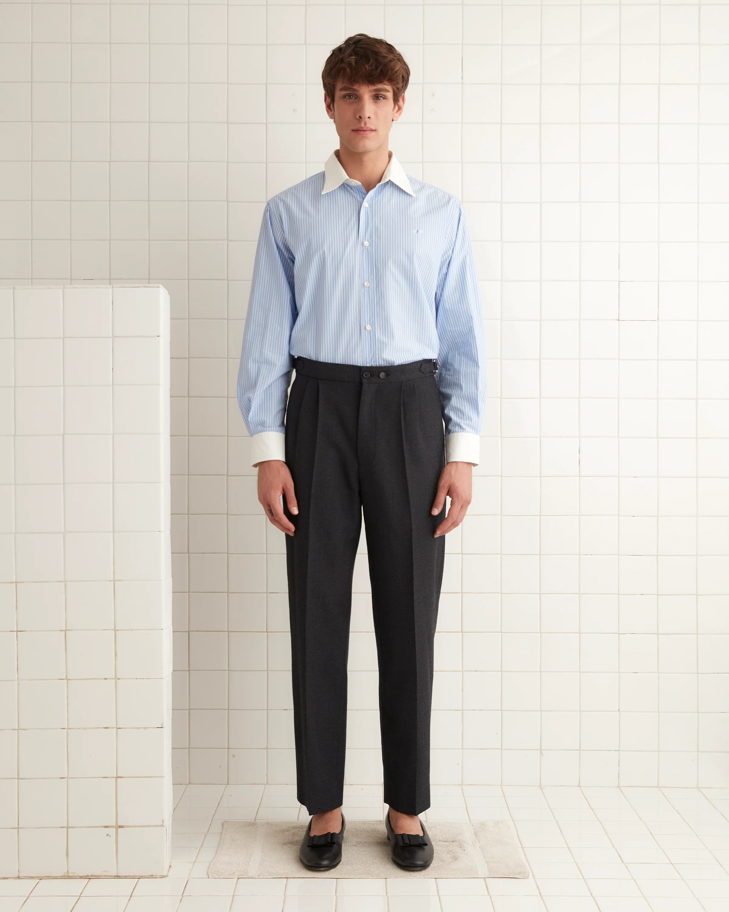 Thornproof Pleated Trousers - Image 2