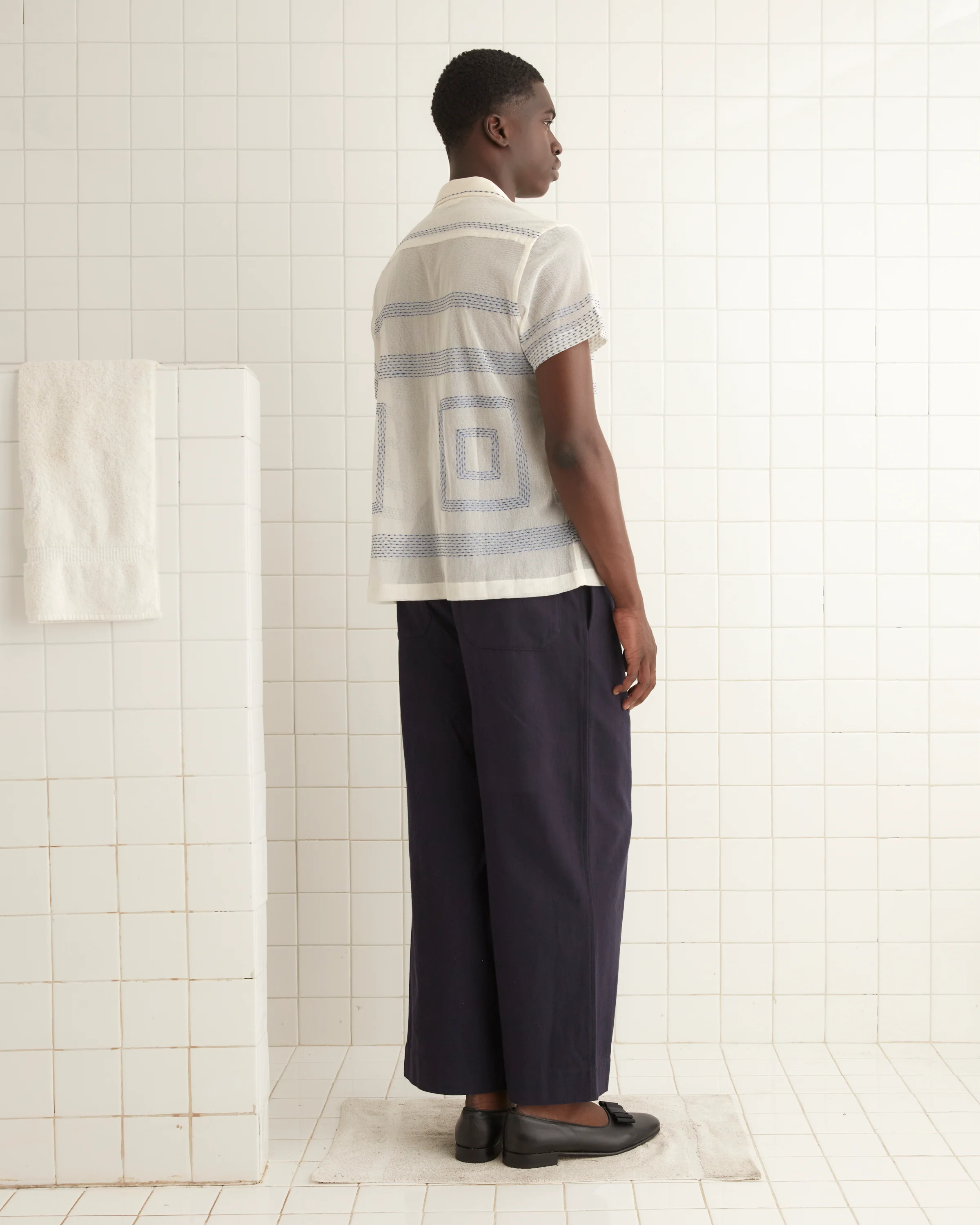 Tile Stitch Short Sleeve Shirt - Image 3