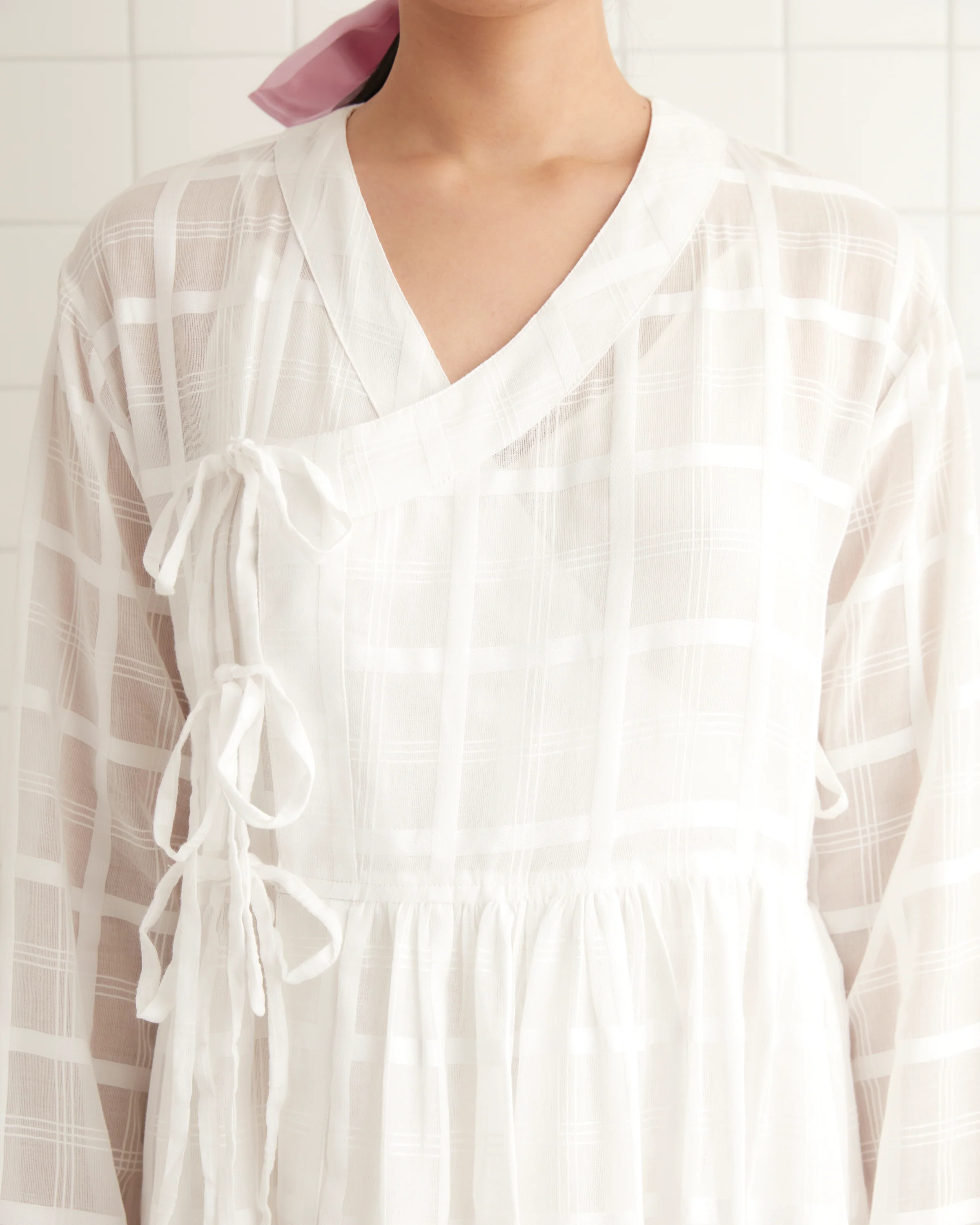 Tonal Plaid Jama Tunic - Image 2