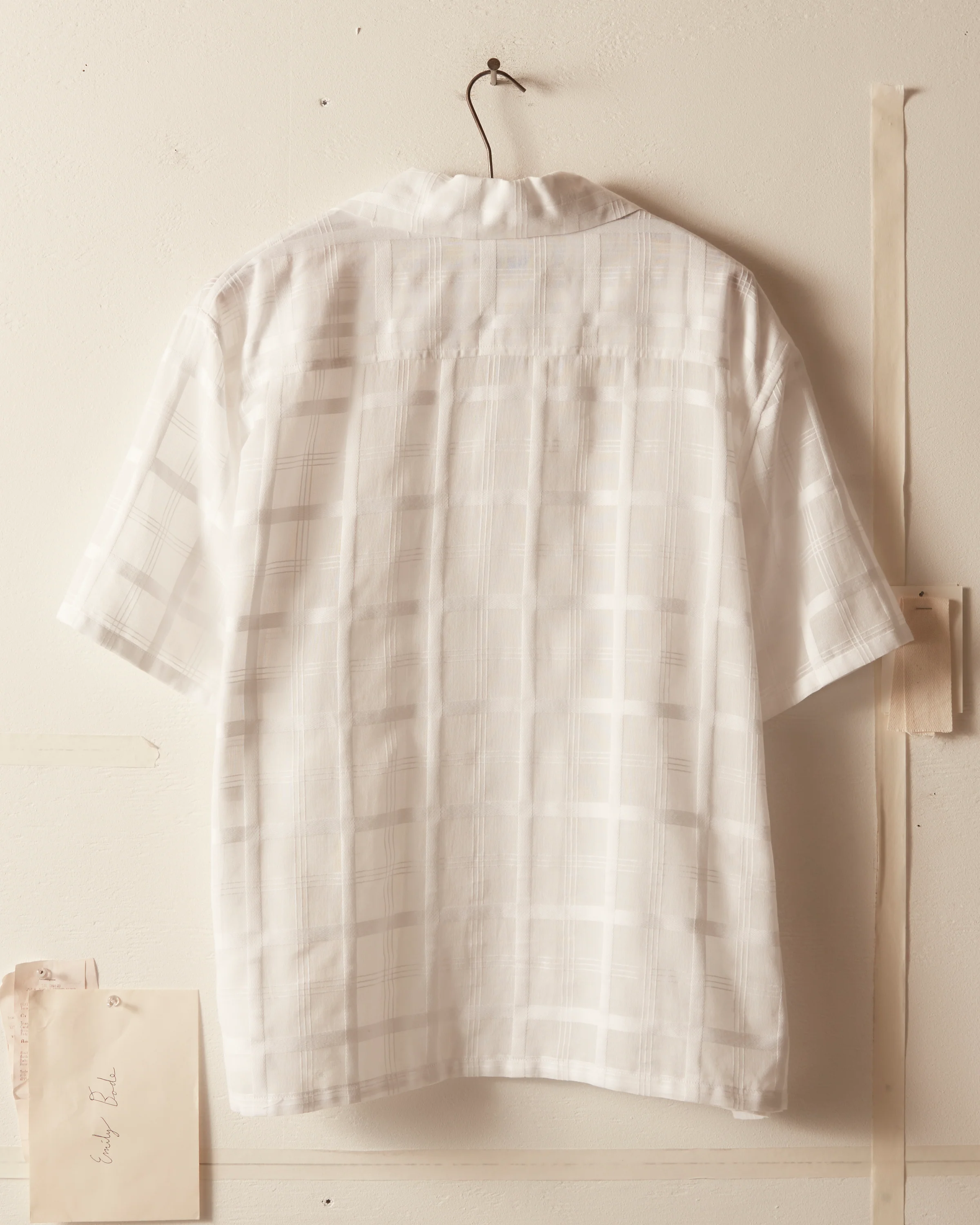 Tonal Plaid Short Sleeve Shirt - Image 3