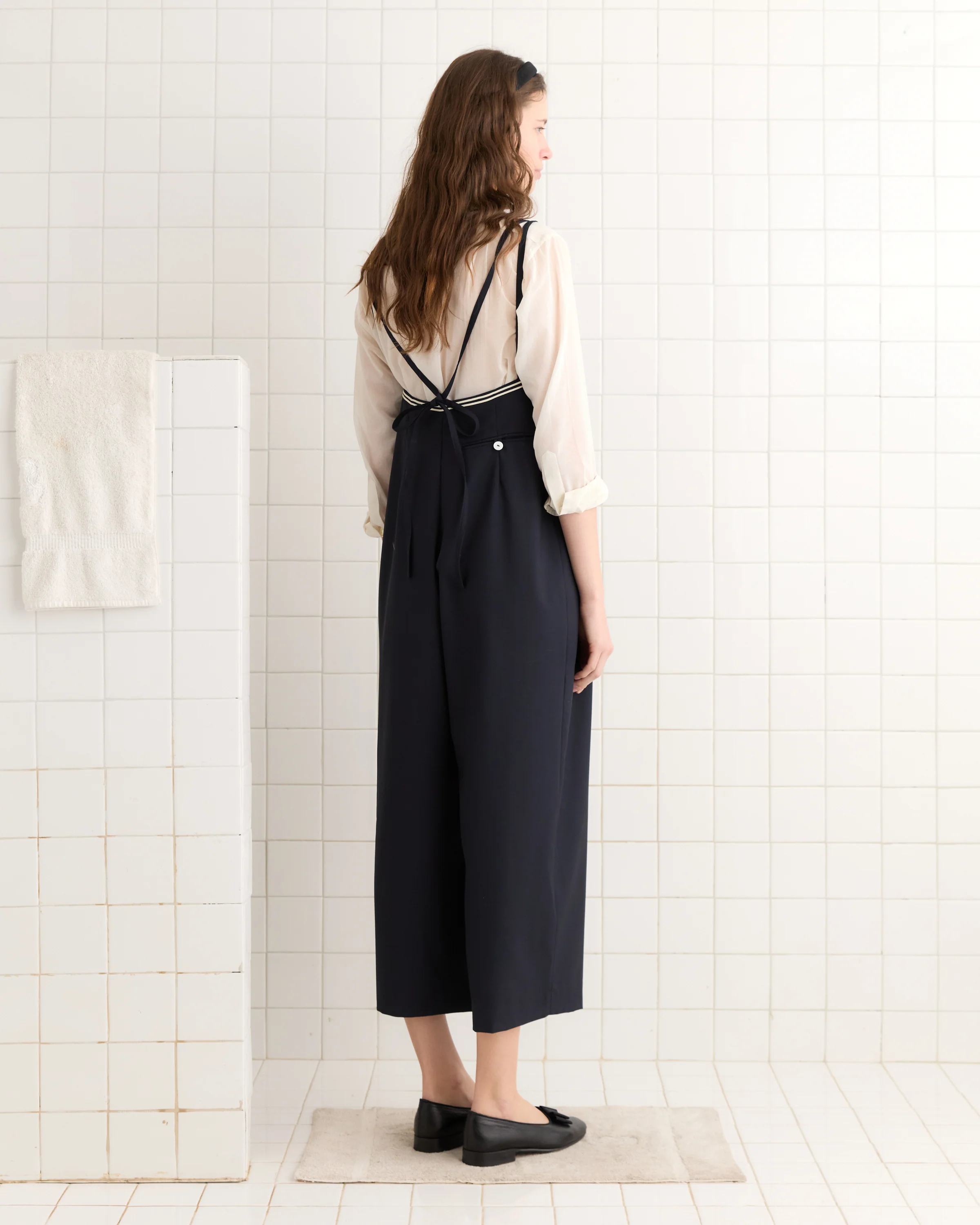 Trimmed Gardner Jumpsuit - Navy - Image 3