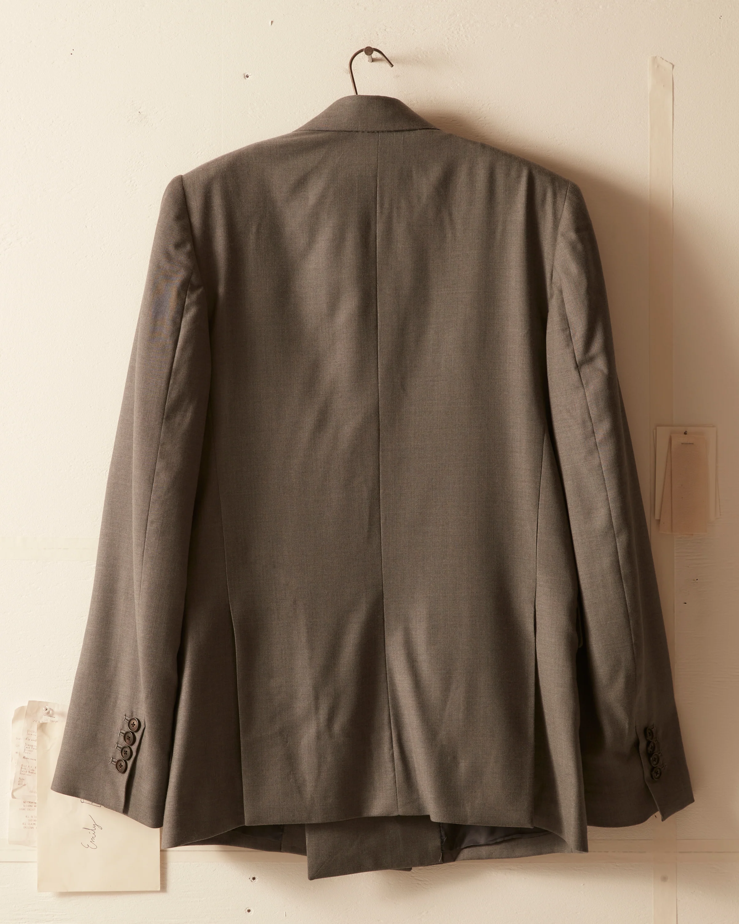 Tropical Wool Double-Breasted Suit Jacket - Image 3