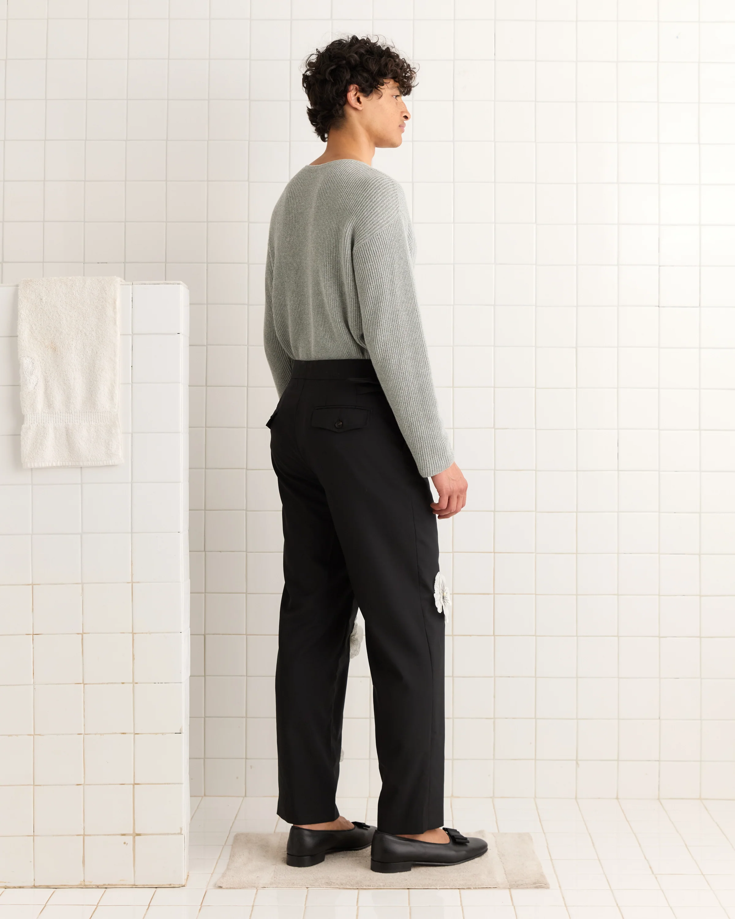 Tropical Wool Pansy Trousers - Image 3