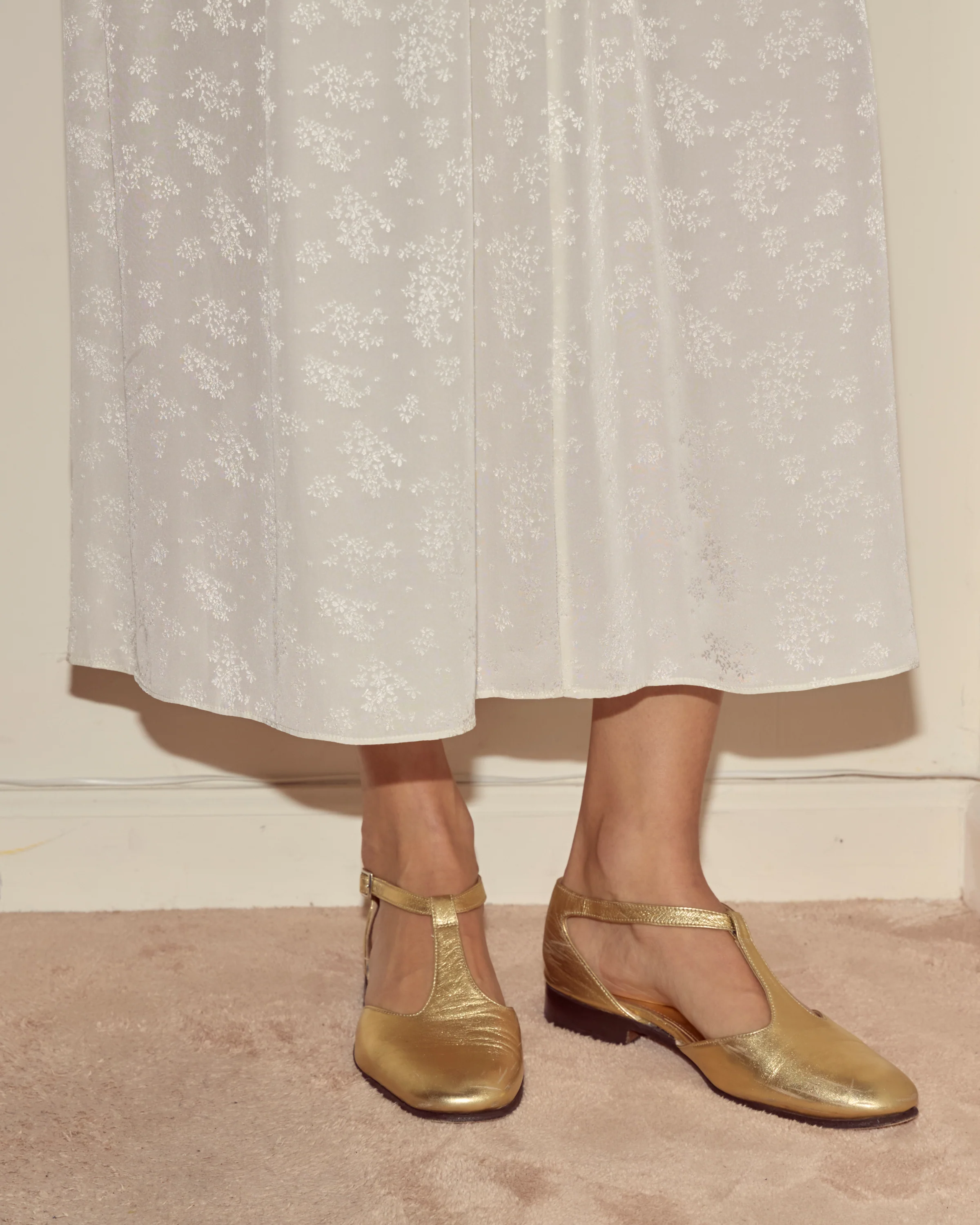 Trousseau Lace Slip Dress - Cream - Image 2