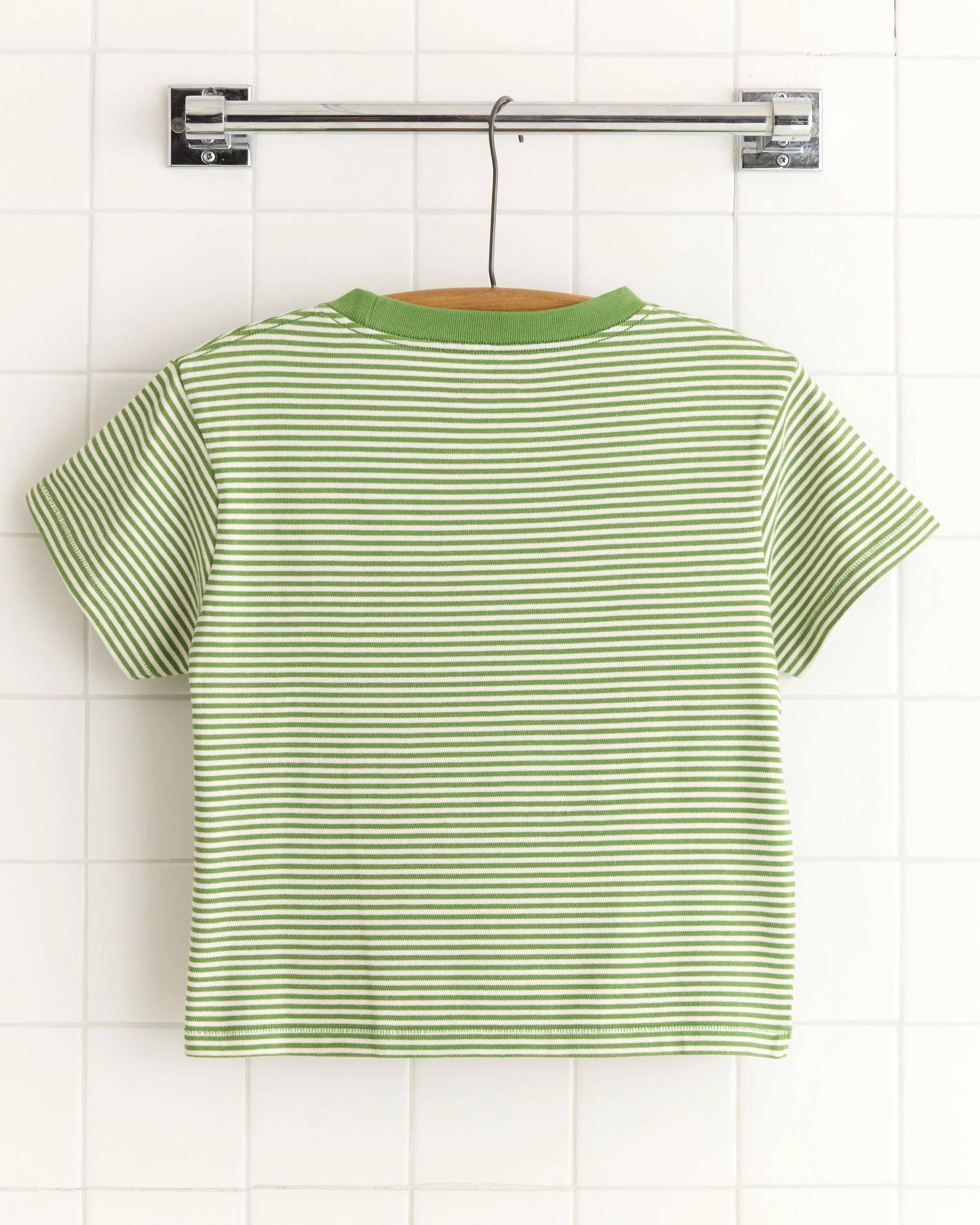 Truro Stripe Cropped Tee - Image 3