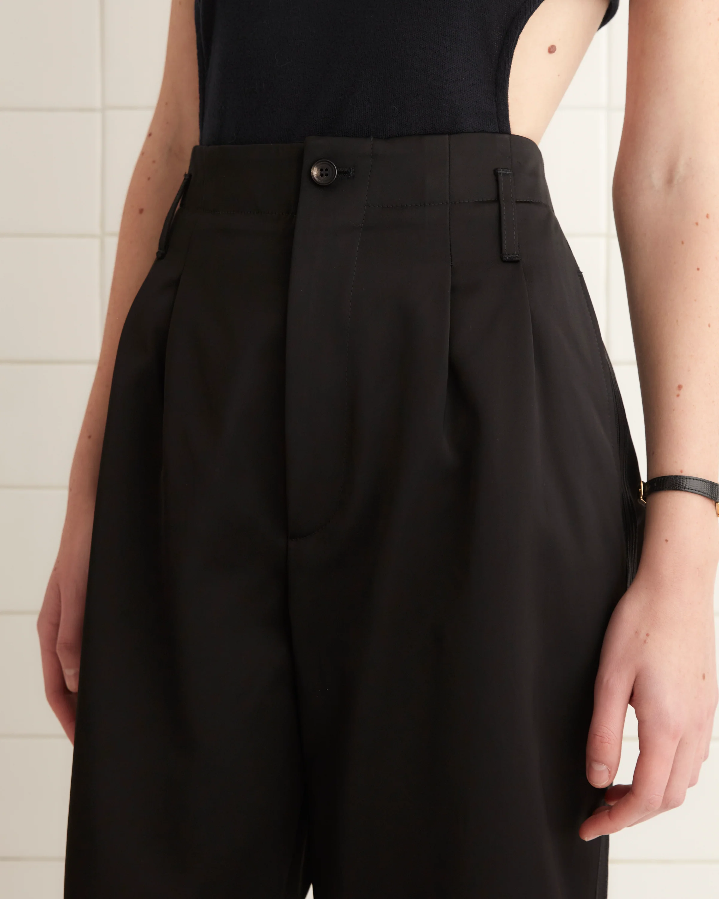 Tuxedo Braid Murray Trousers - Black - Image 2