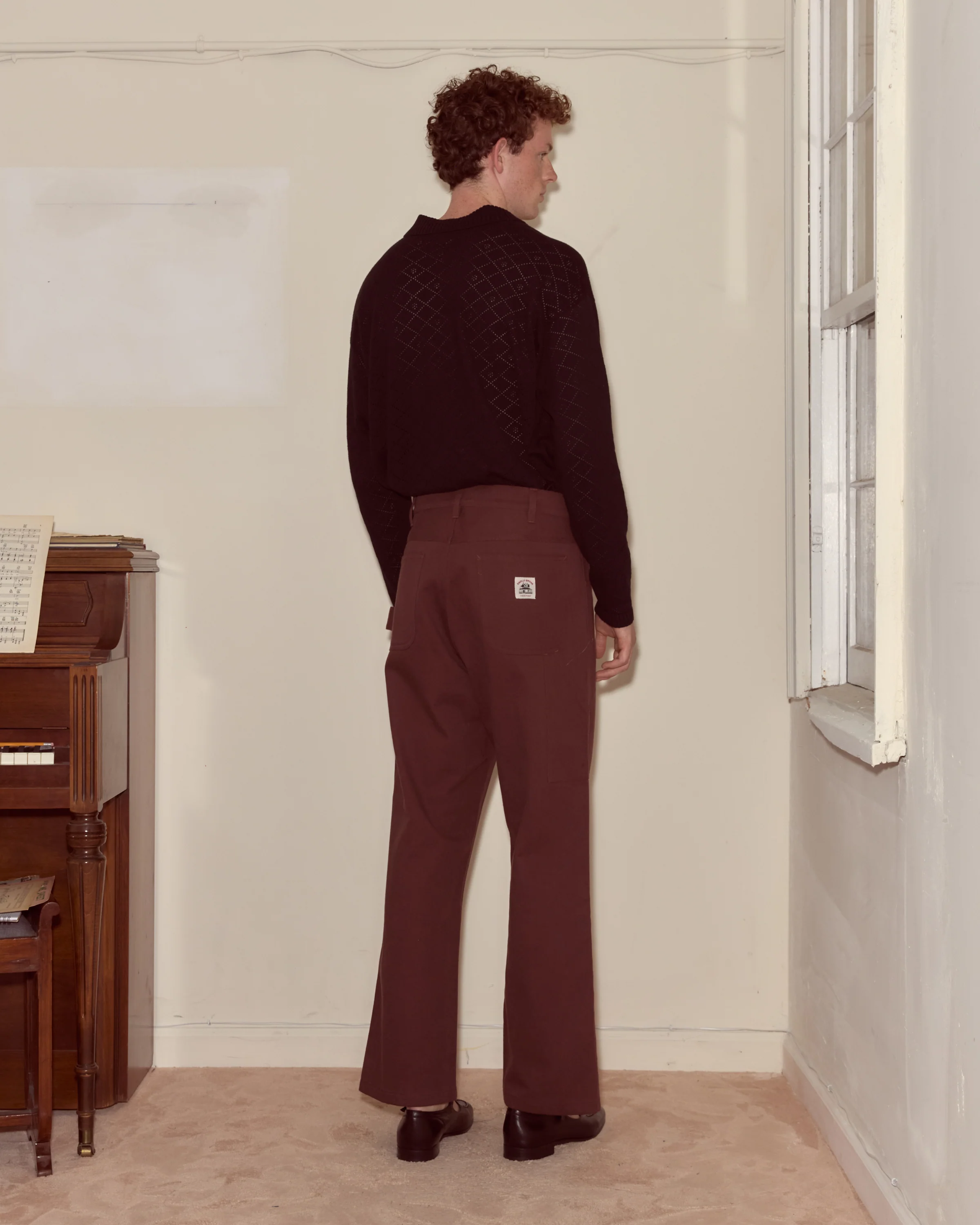 Twill Knolly Brook Trousers - Brown - Image 3