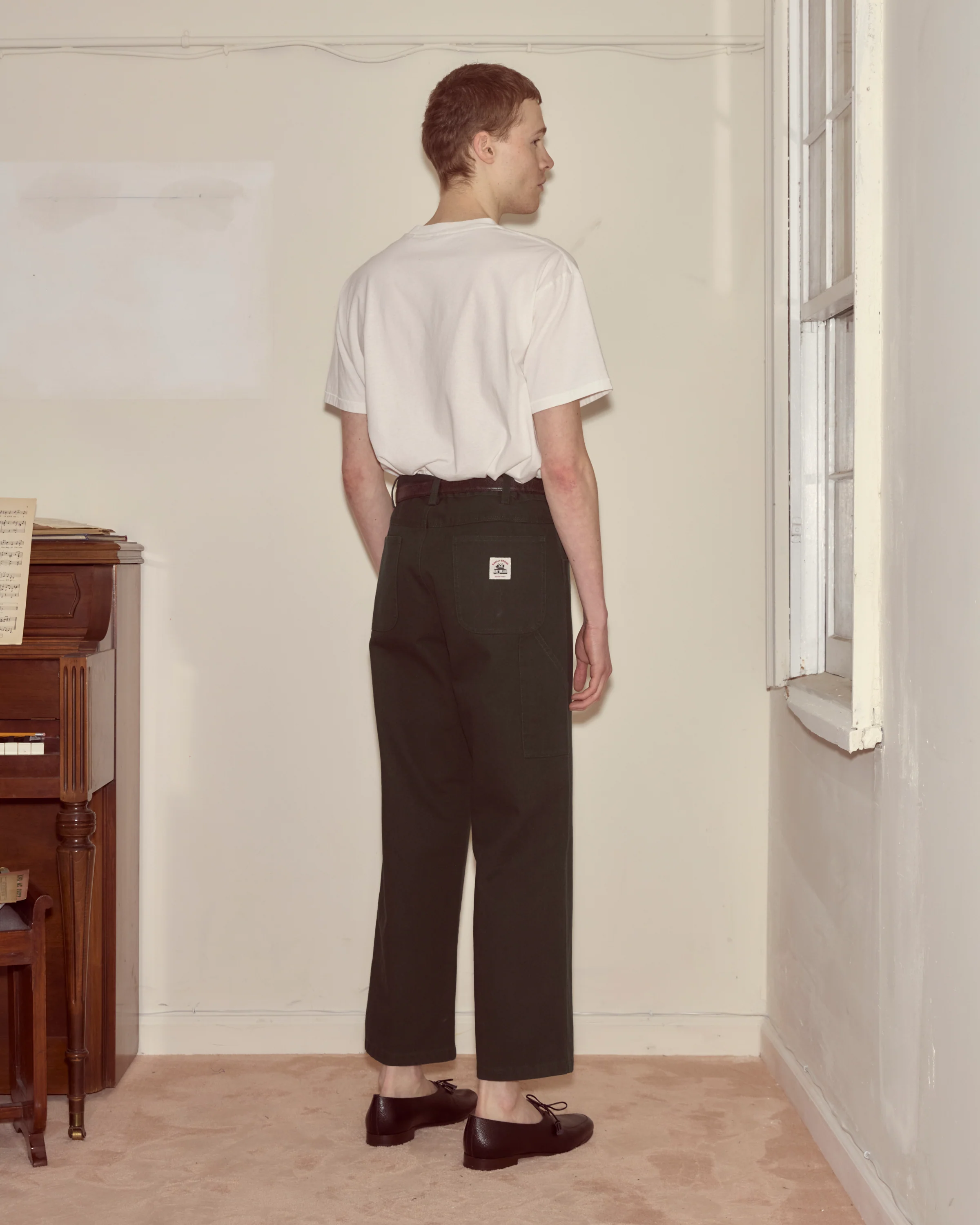 Twill Knolly Brook Trousers - Dark Green - Image 3