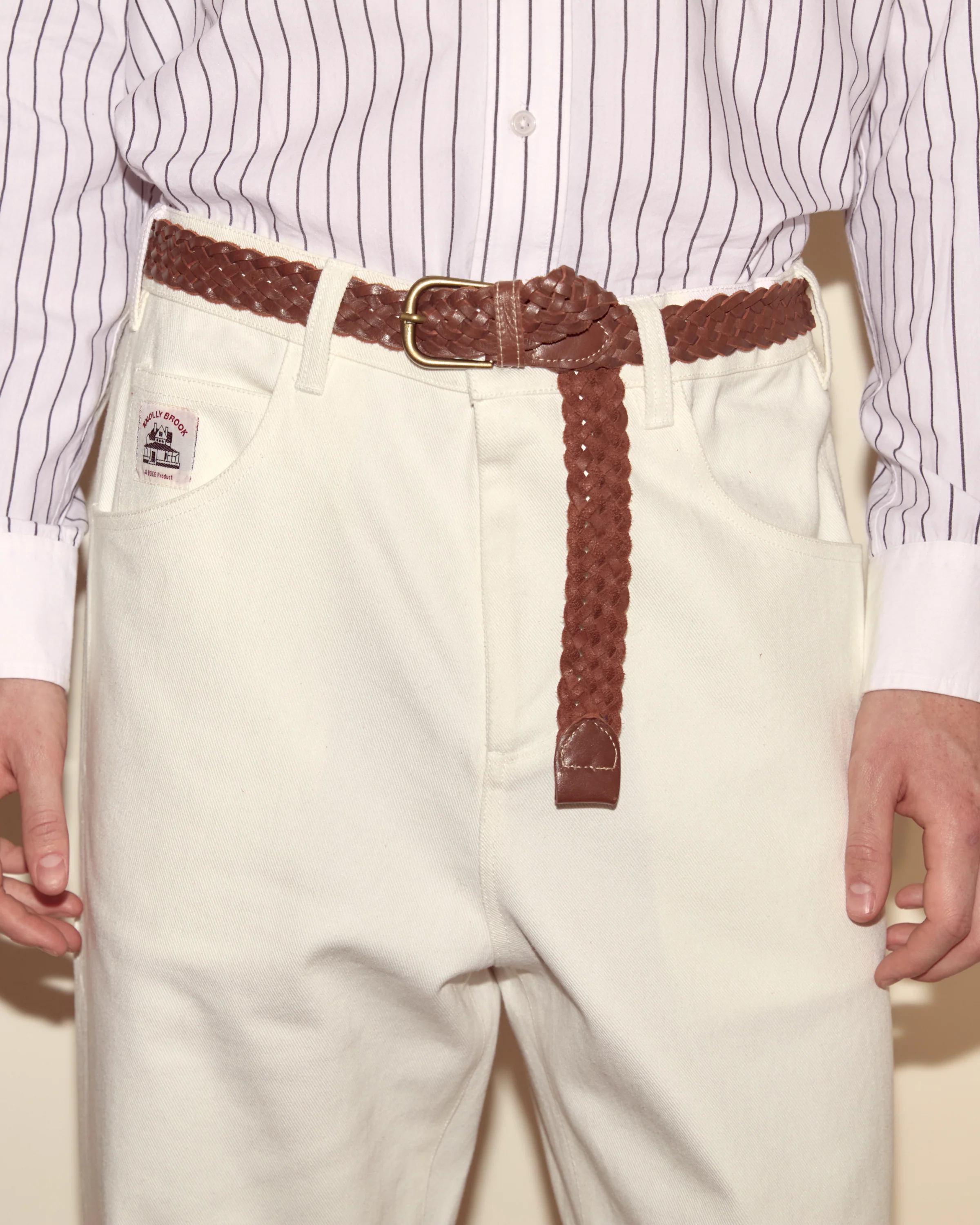 Twill Knolly Brook Trousers - White - Image 2