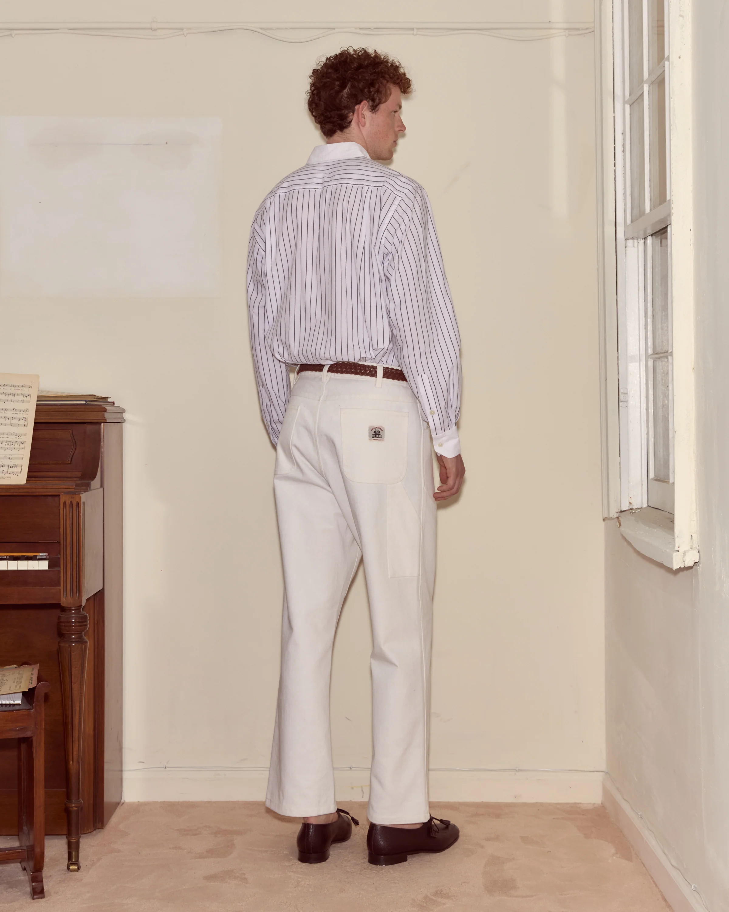 Twill Knolly Brook Trousers - White - Image 3