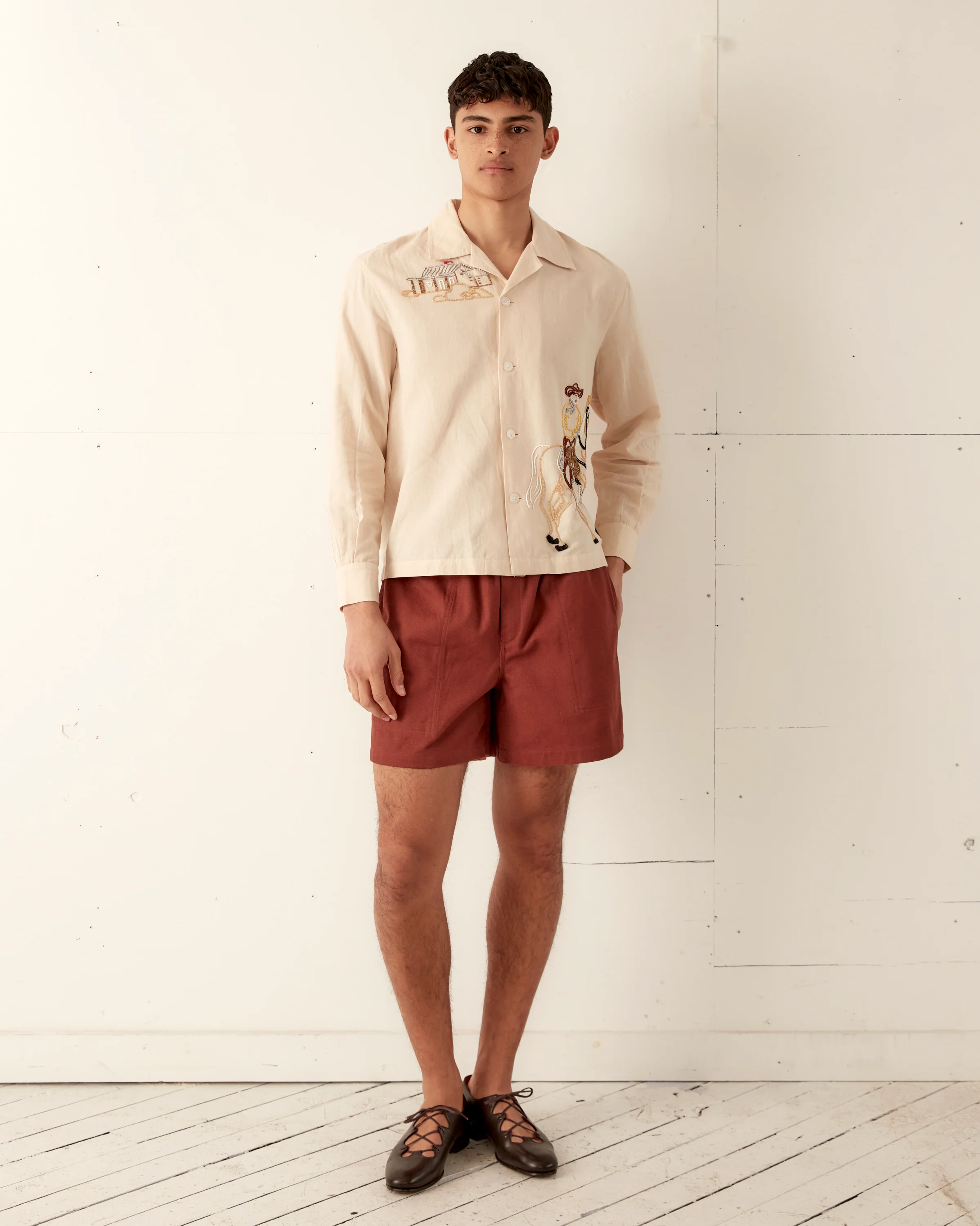 Twill Rugby Short - Cinnamon - Image 4