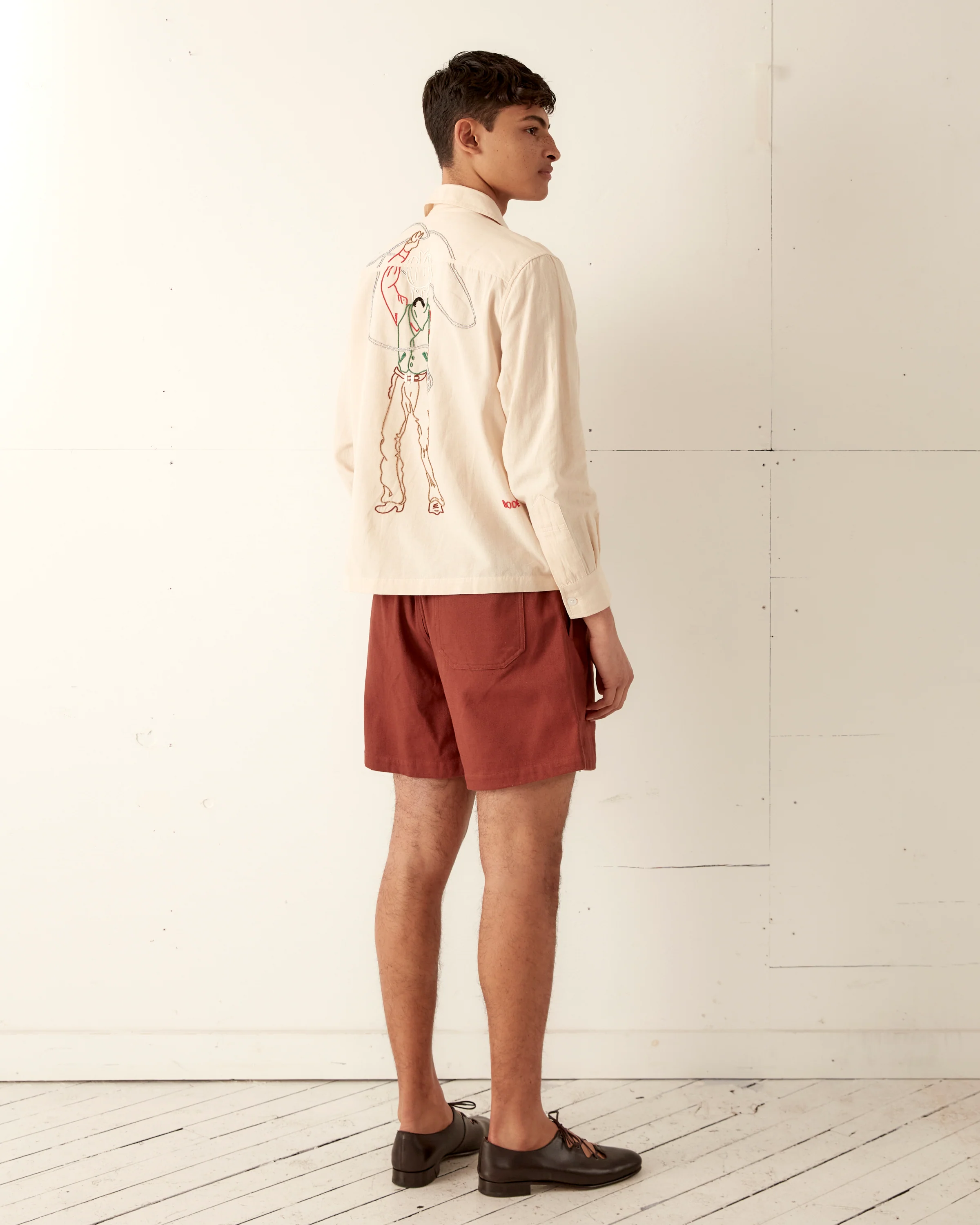 Twill Rugby Short - Cinnamon - Image 5