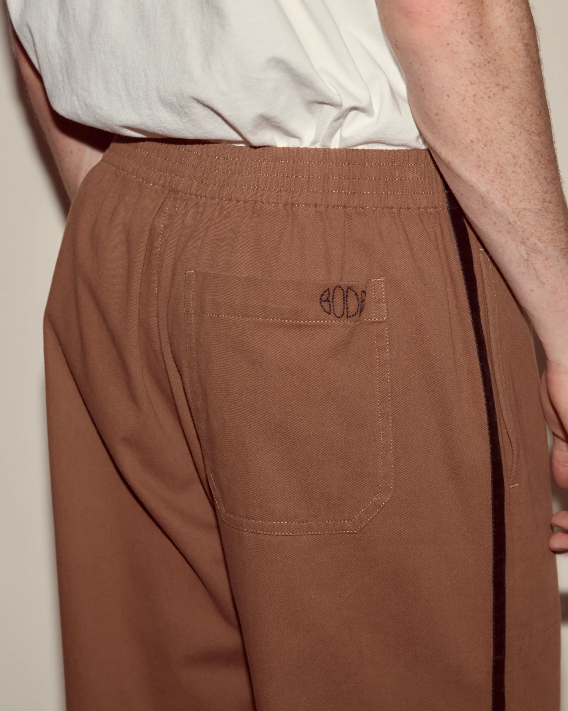 Twill Track Pants - Brown - Image 2