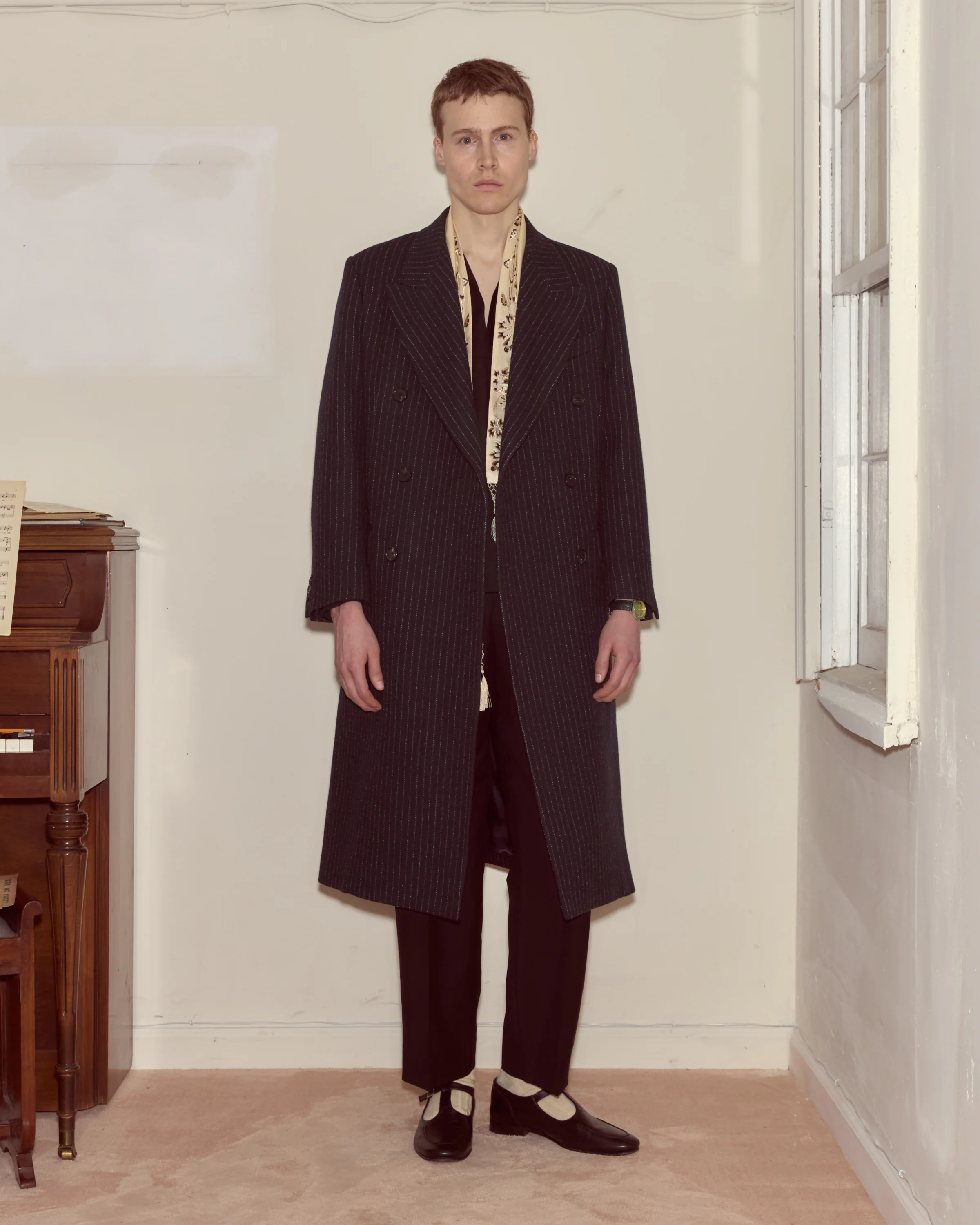 Waldorf Pinstripe Coat