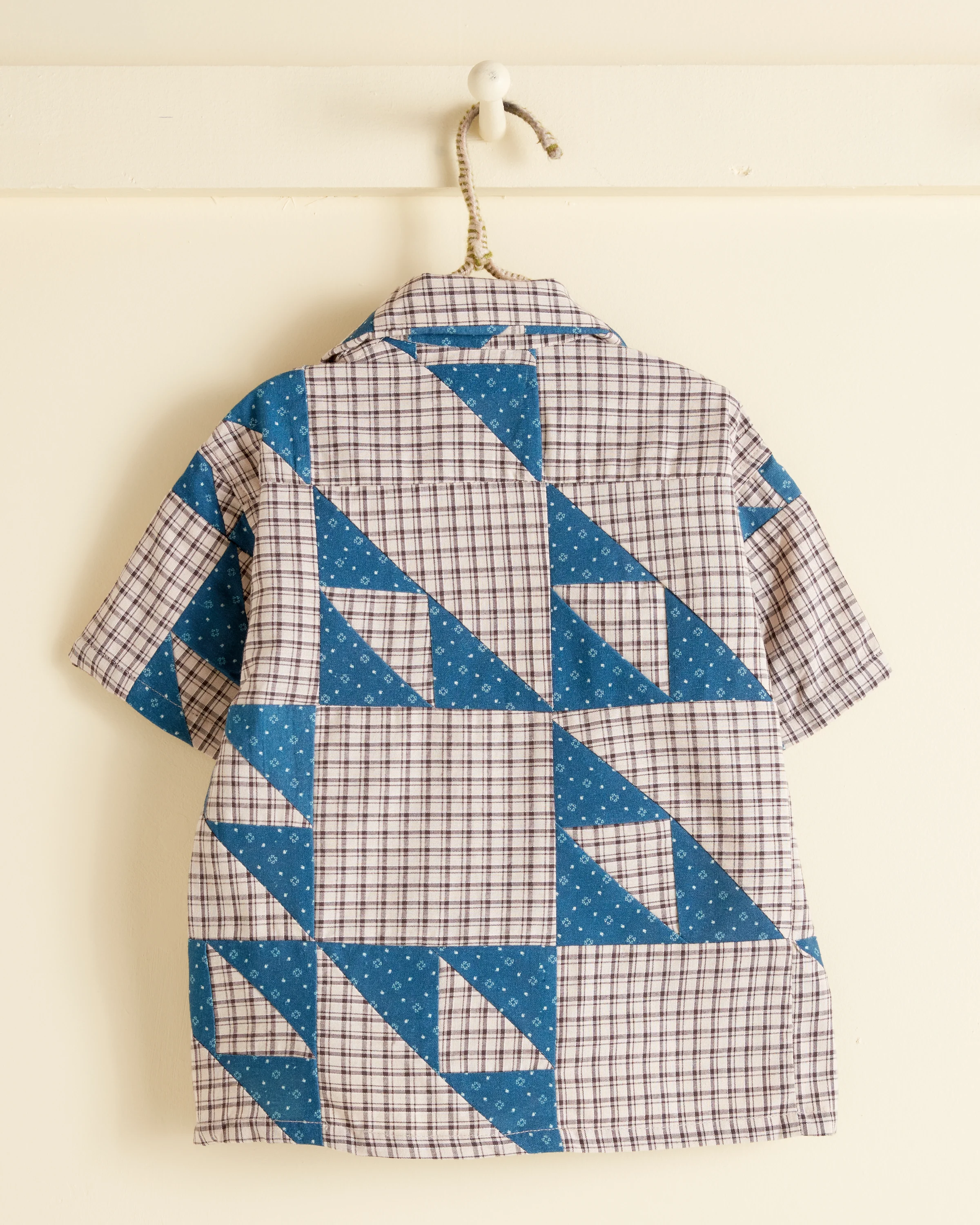 Wandering Lover Quilt Kid’s Shirt - Blue - Image 3
