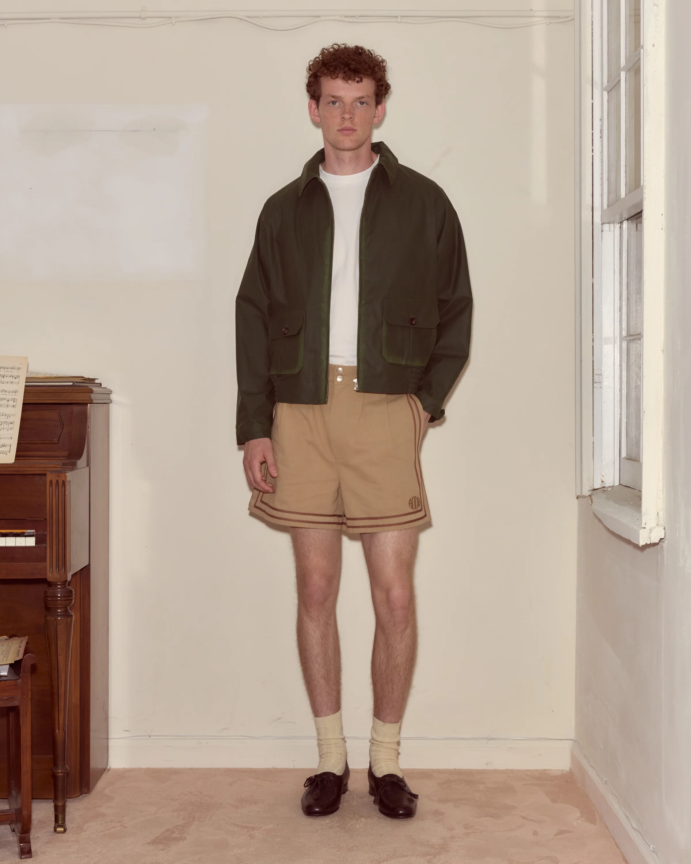 Waxed Coach's Jacket - Green