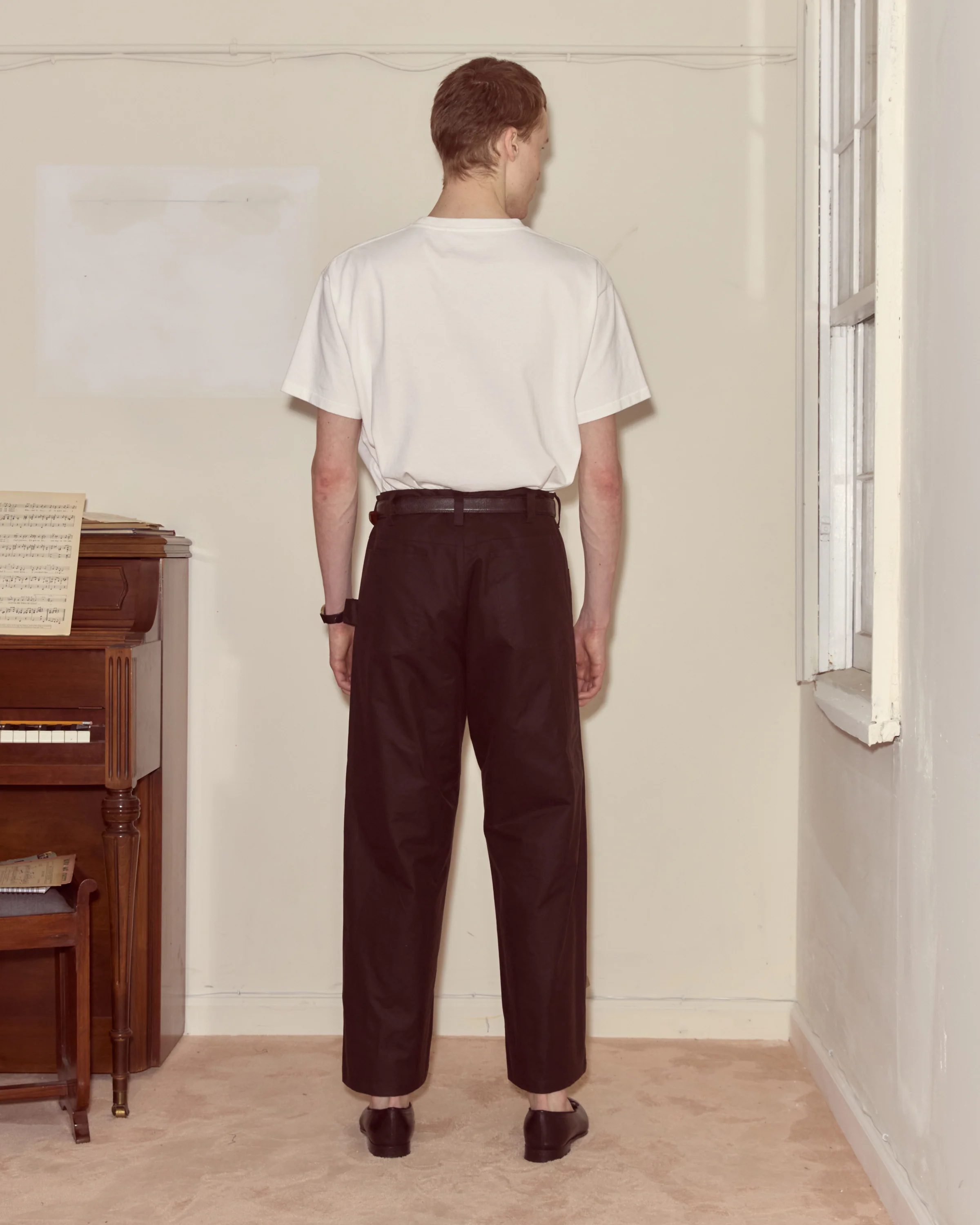 Waxed Cotton Knolly Brook Trousers - Brown - Image 3