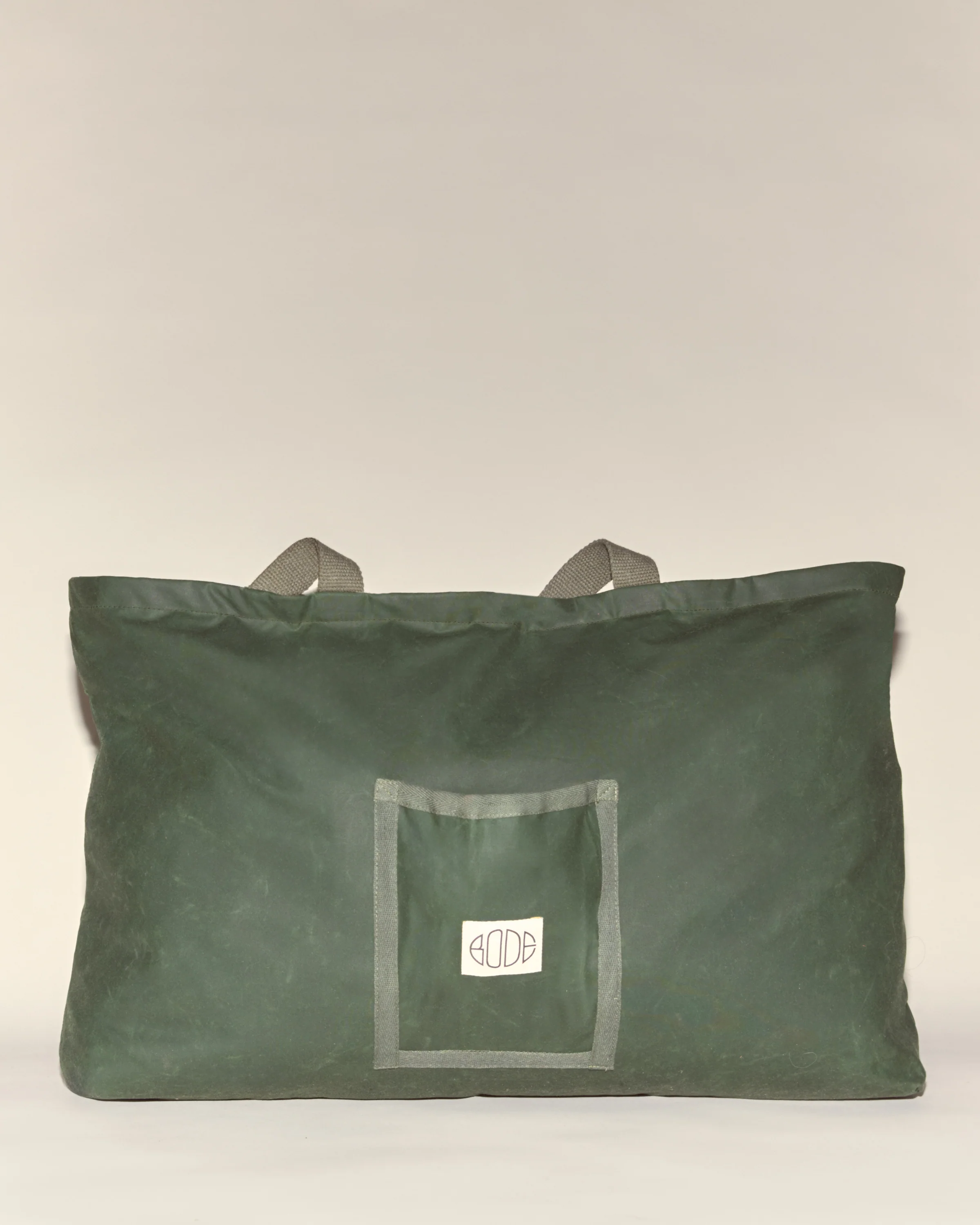 Waxed Cotton Zip Tote - Image 7