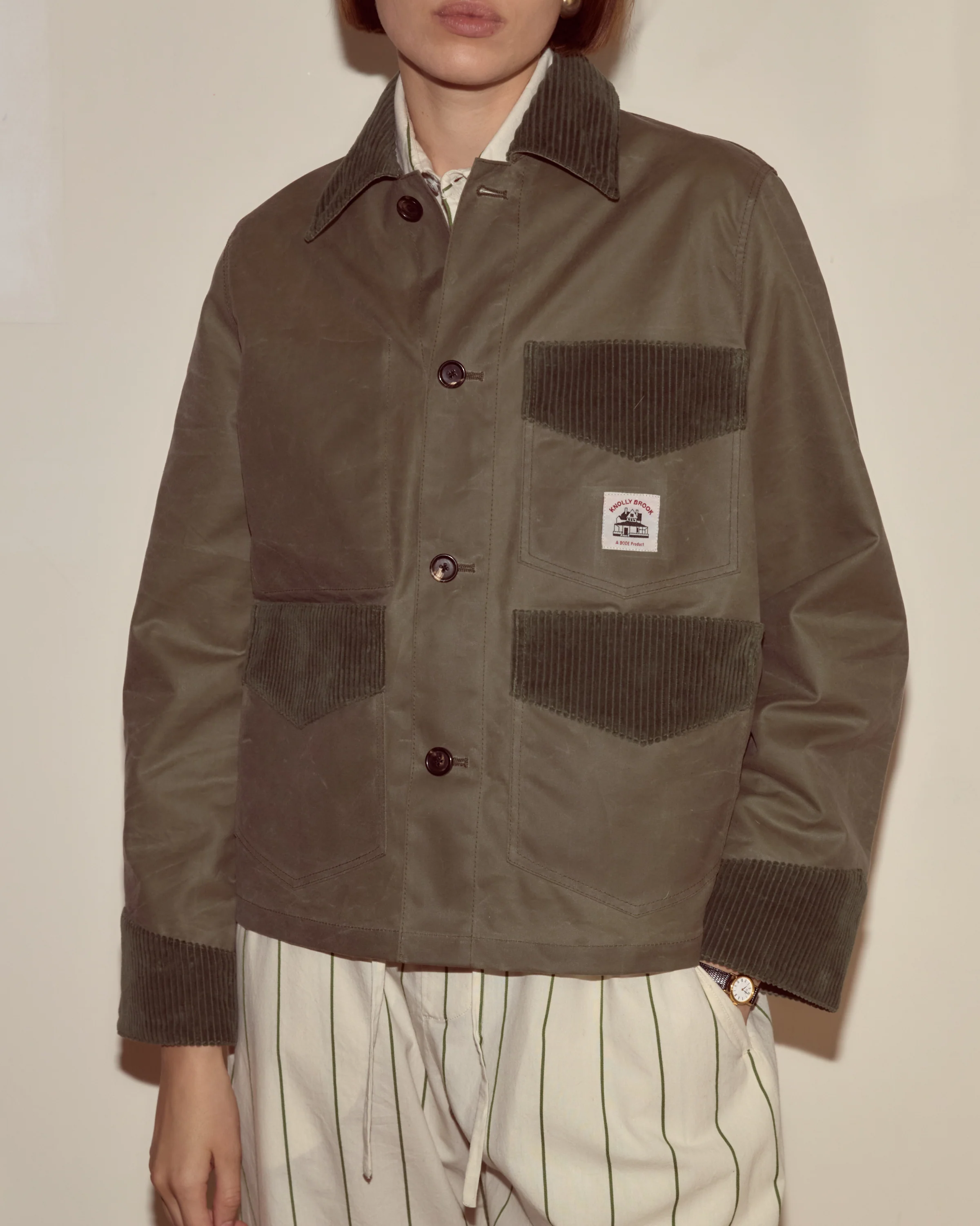 Waxed Craft Jacket - Light Green - Image 2