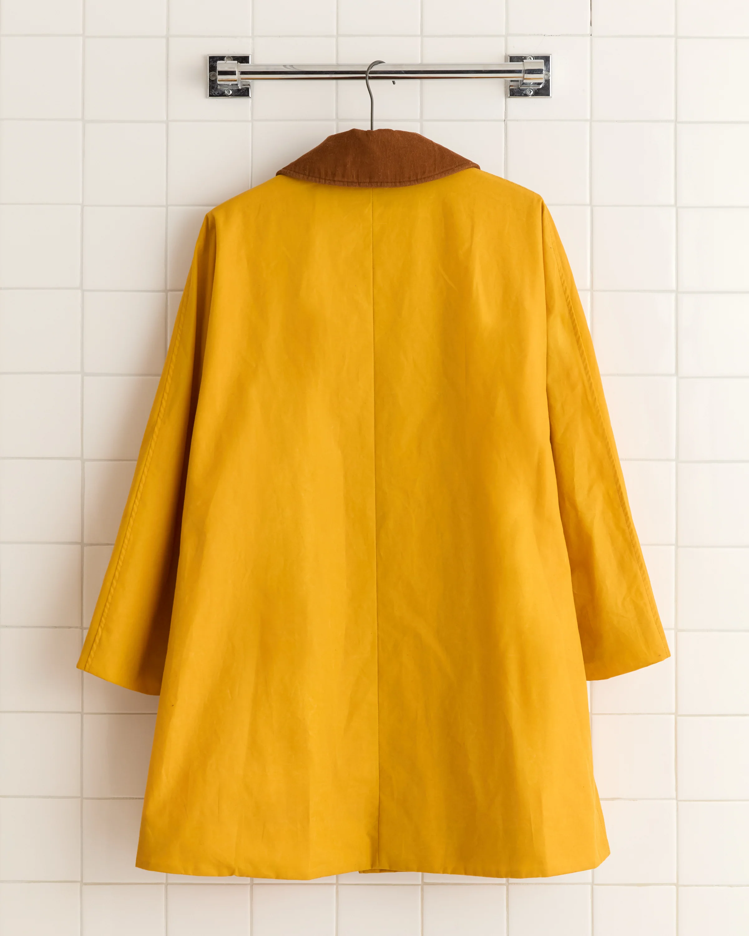 Waxed Peacoat - Yellow - Image 3