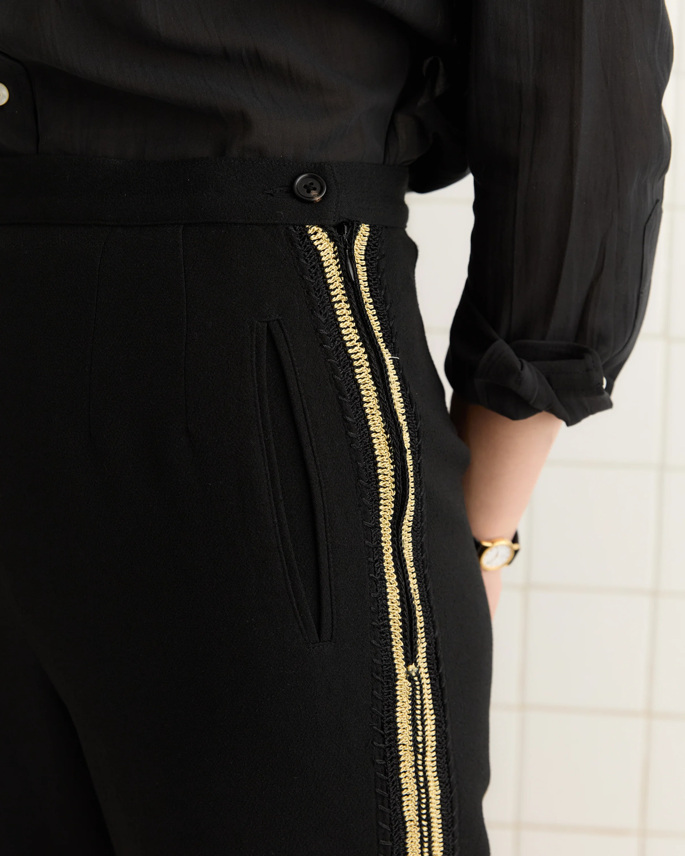 Weedy Crochet Trousers - Image 2