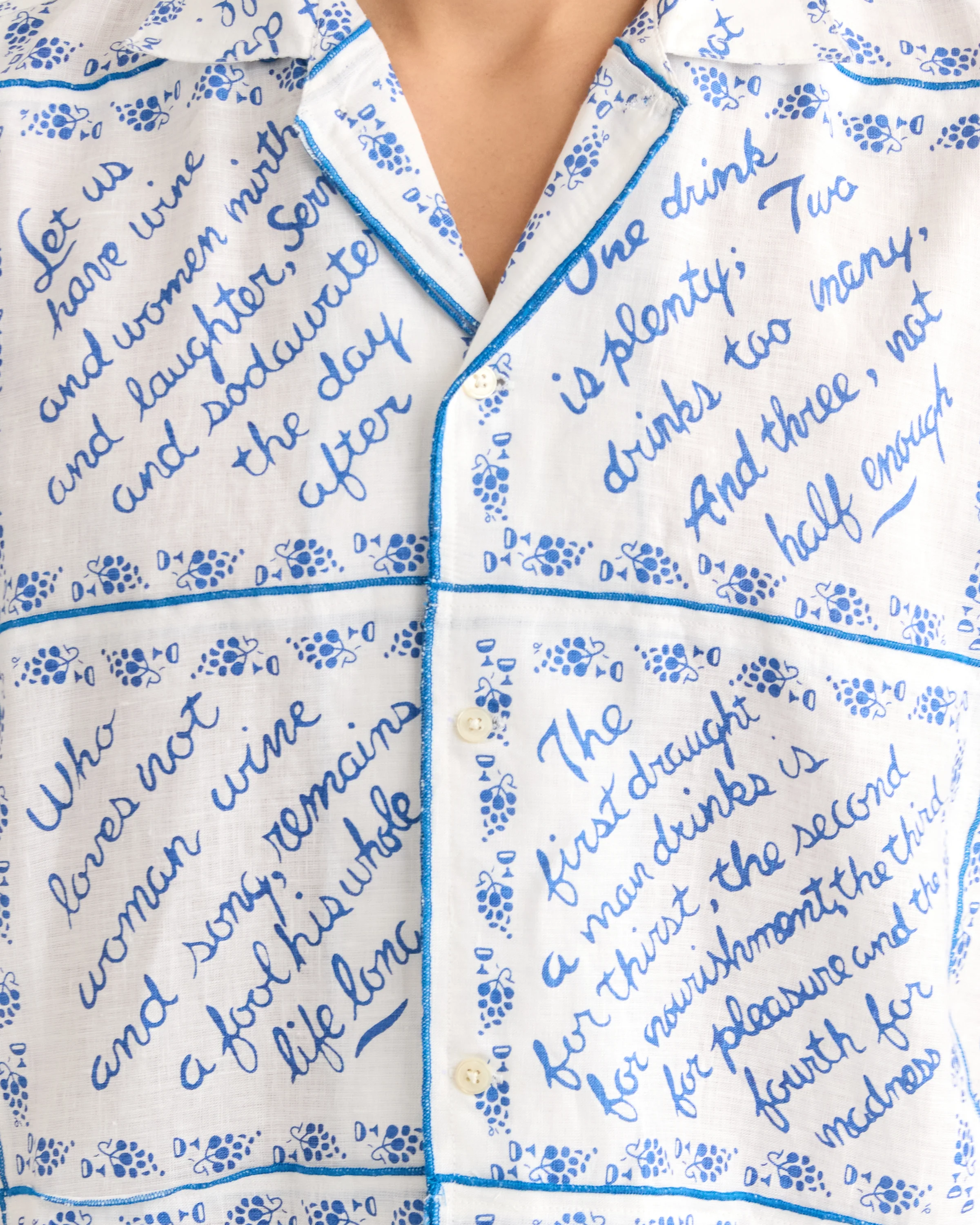 Wine Poems Short Sleeve Shirt - Image 2
