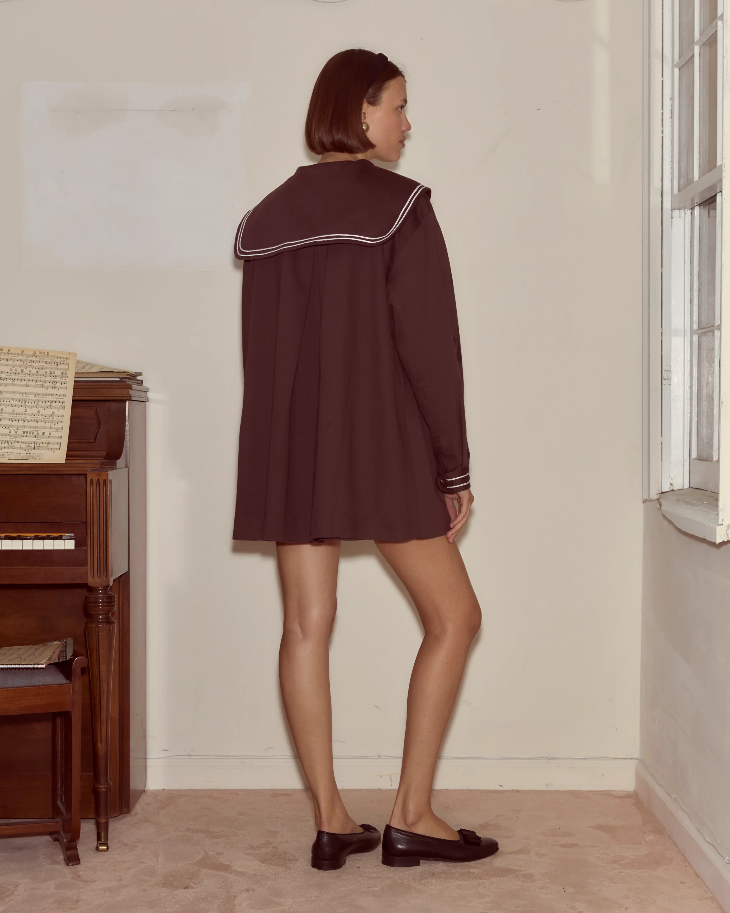 Sailor Coat - Brown - Image 3