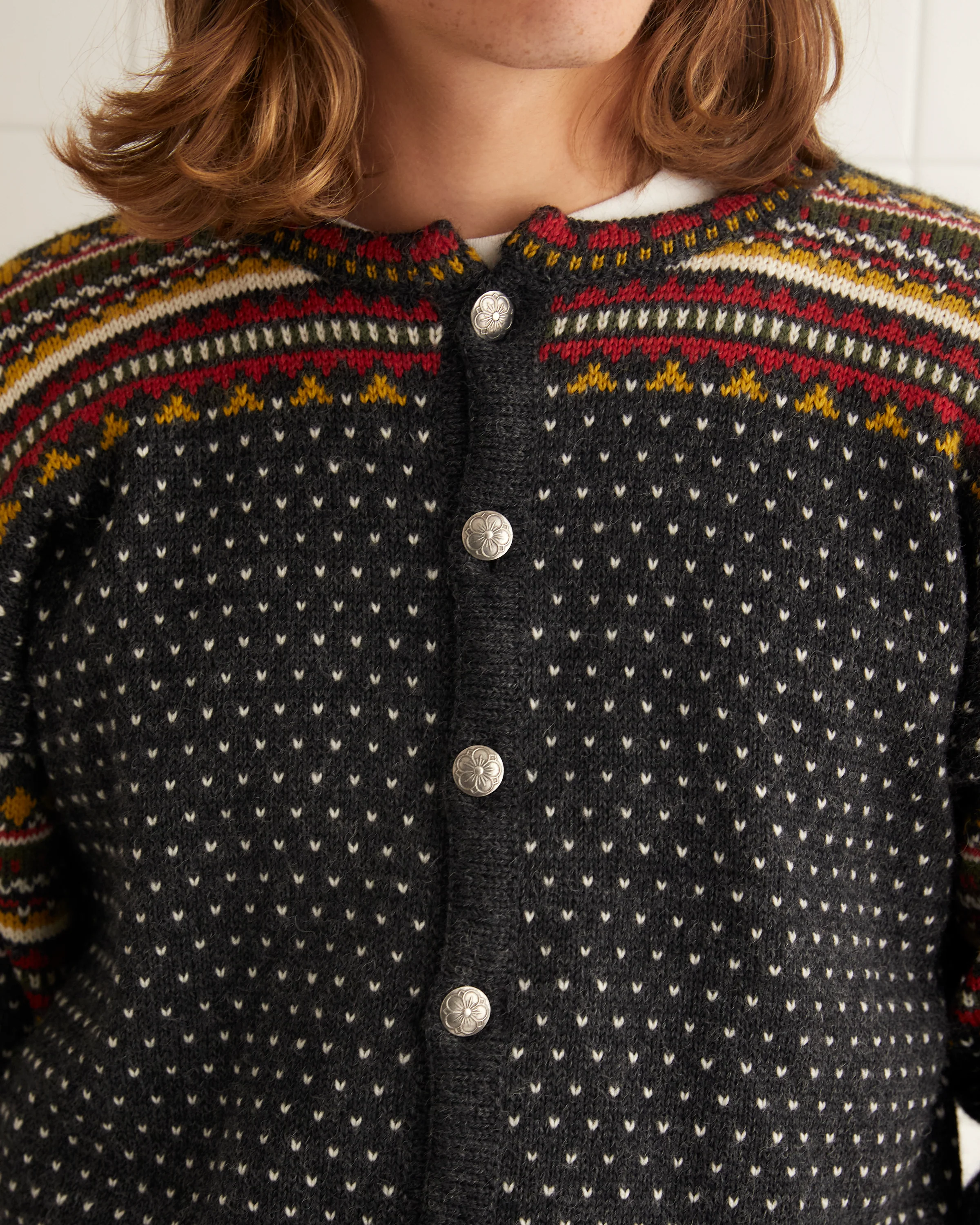 Woodford Jacquard Cardigan - Image 2