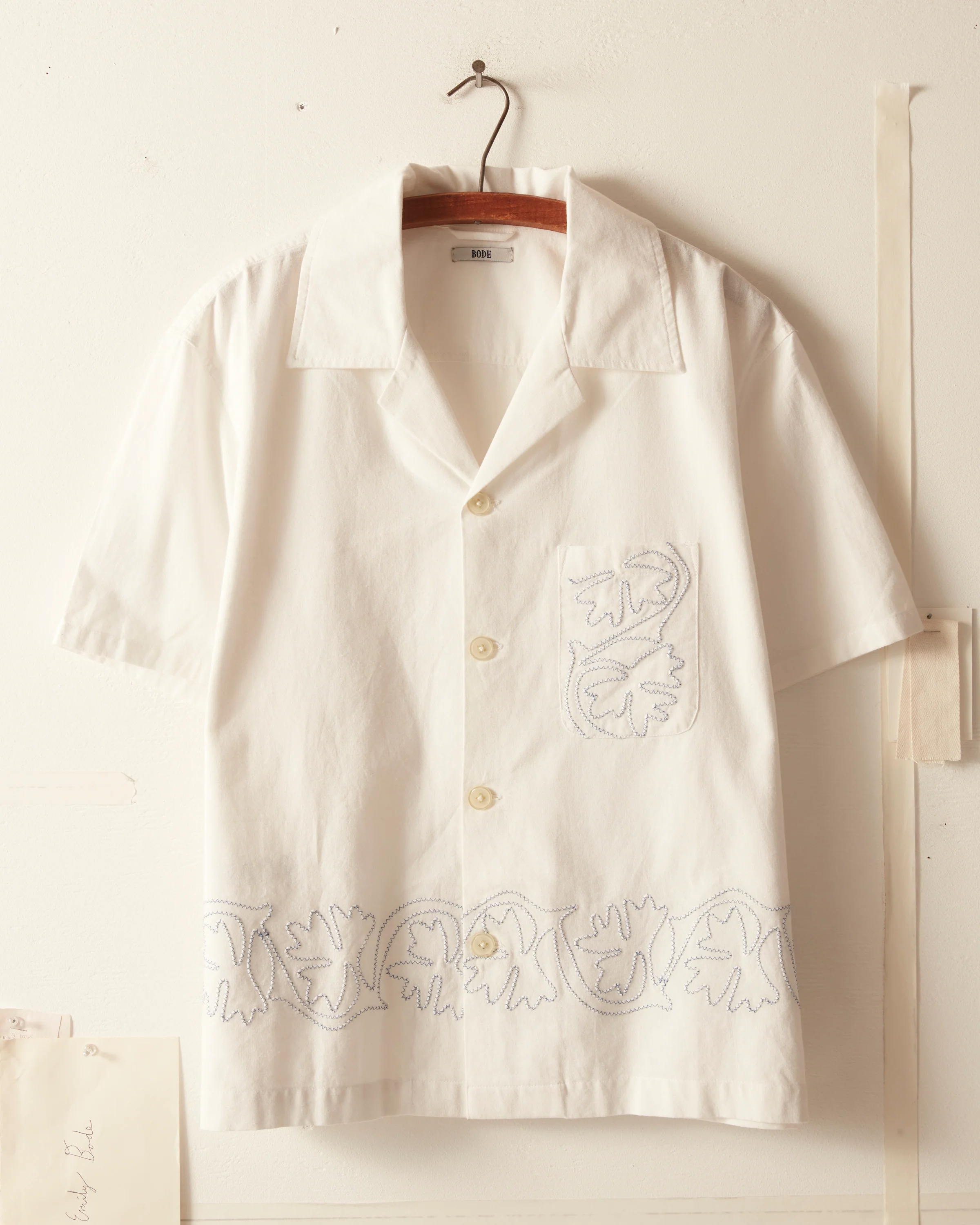 Zig-Zag Couching Short Sleeve Shirt - Image 2
