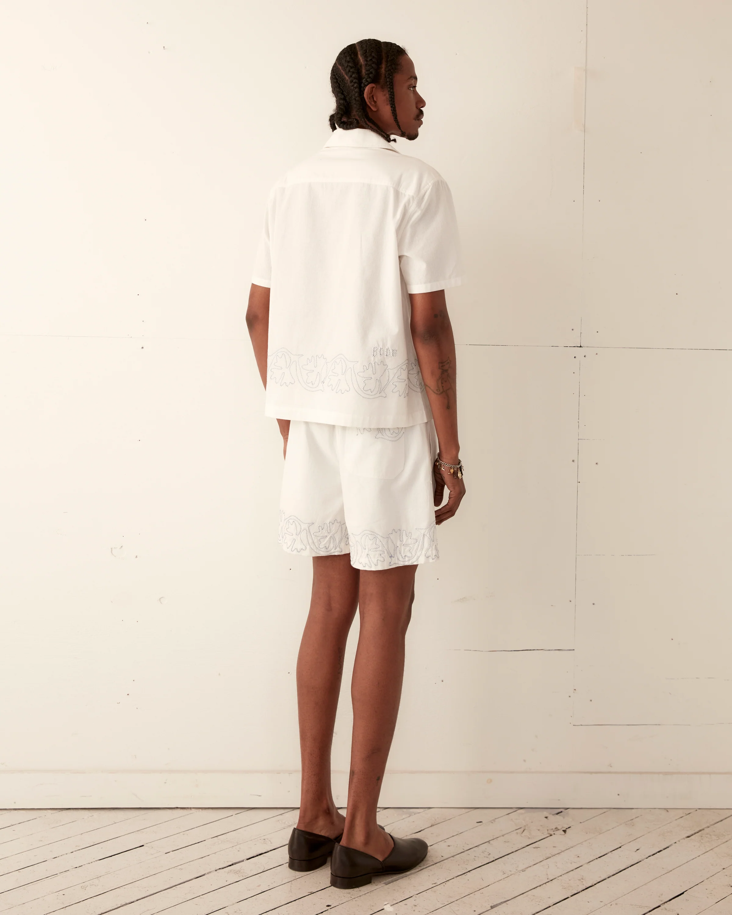 Zig-Zag Couching Short Sleeve Shirt - Image 4